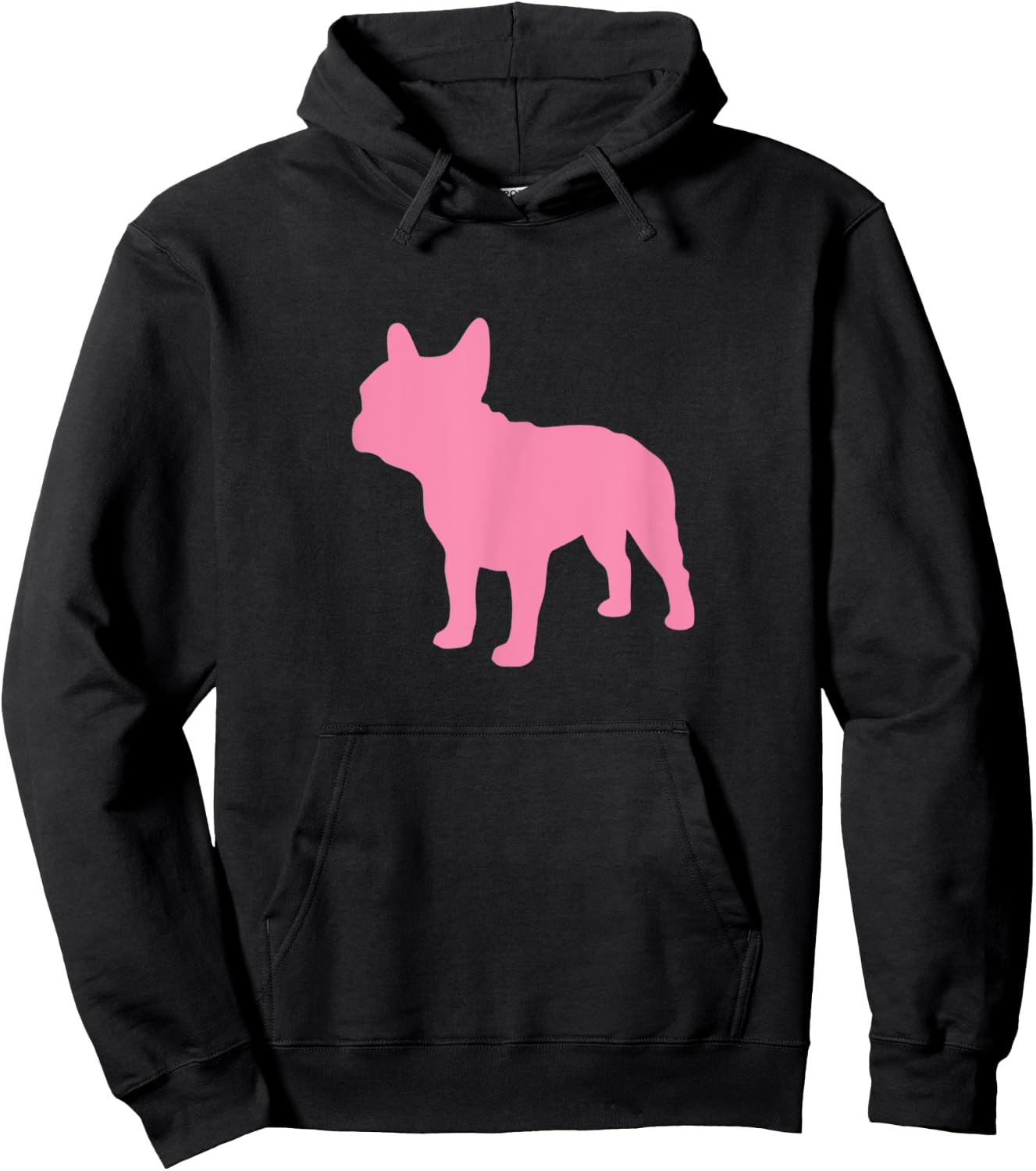 Pink French Bulldog Frenchie Lover Apparel Men Women Kids Hoodie - Hoodie | Black