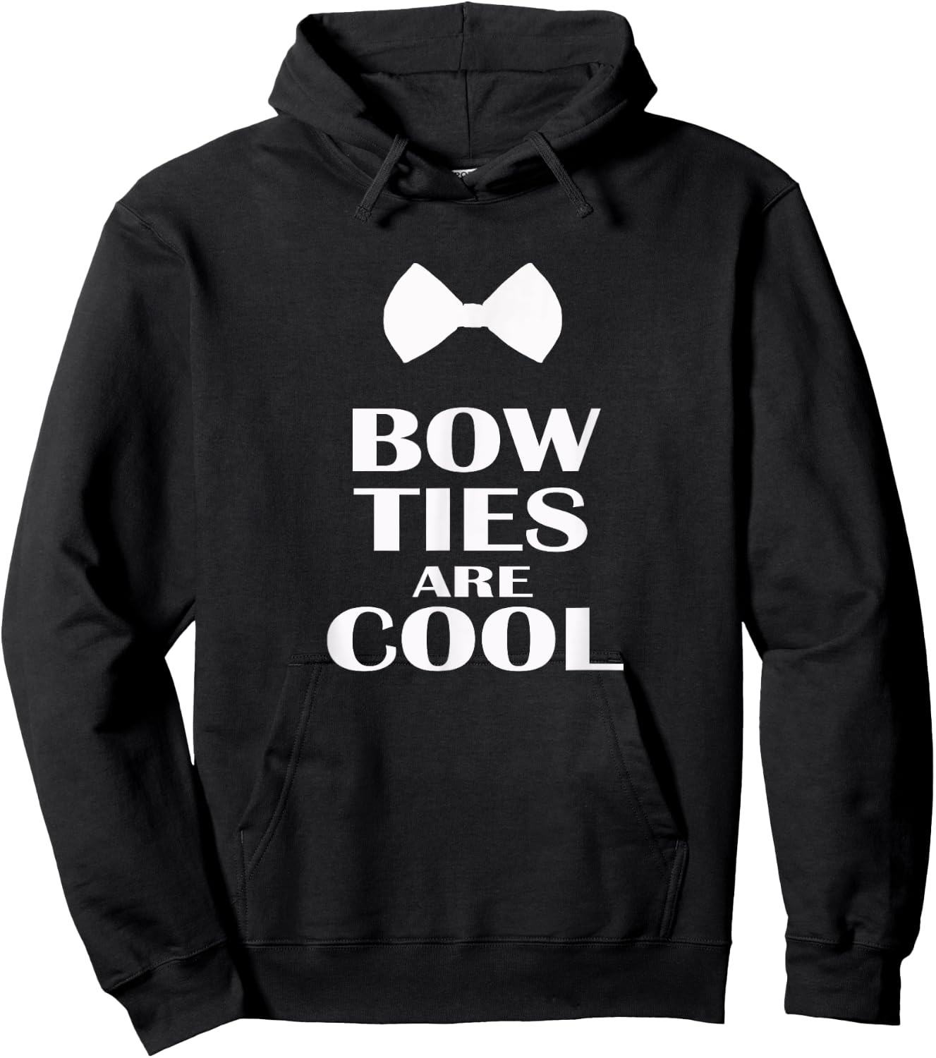 Bow Ties Are Cool Funny Bow Tie Nerd Geek Hoodie - Hoodie | Black