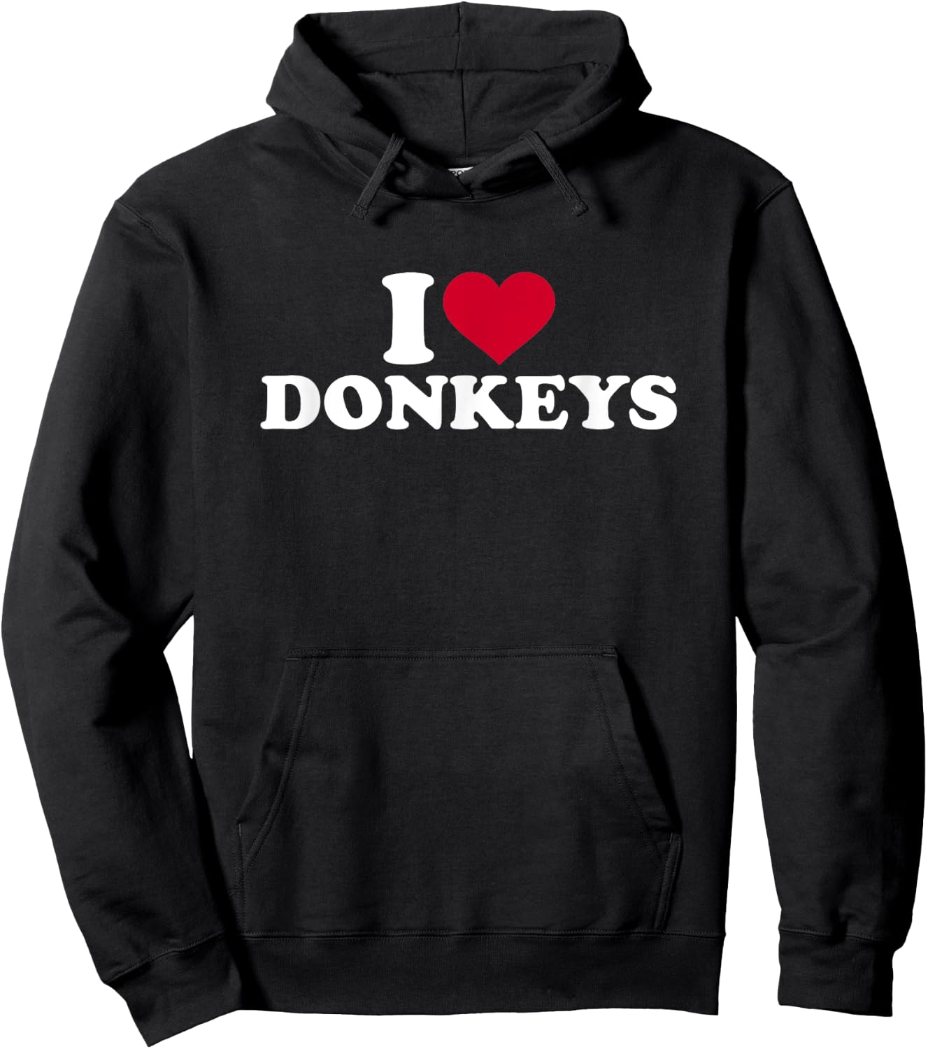 I love donkeys Hoodie - Hoodie | Black