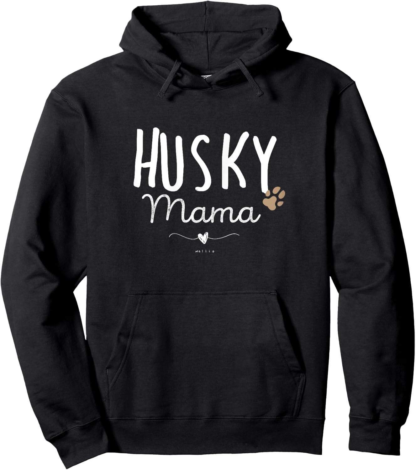 Husky Mama, Husky Mom Gifts Dog Lover Siberian Husky Mom Paw Hoodie - Hoodie | Black