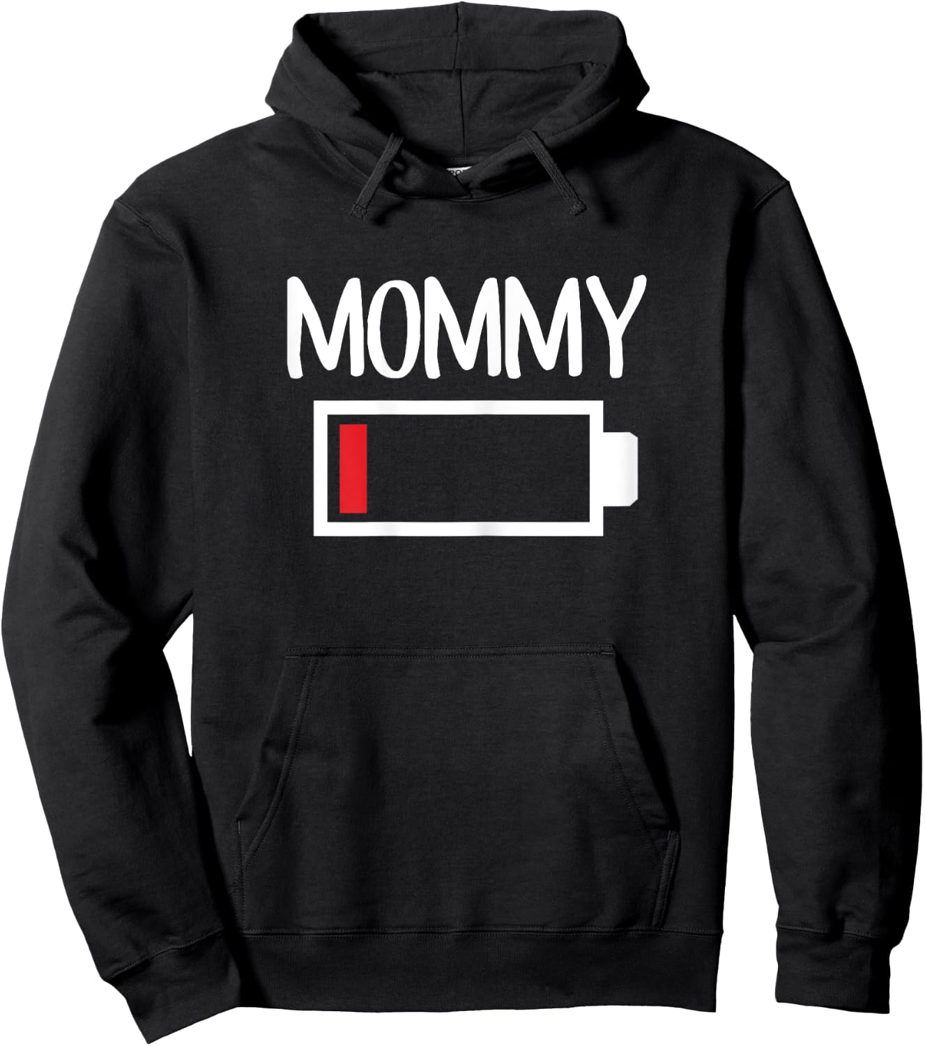 Mommy Low Battery Energy Shirt Low Energy Mom Hoodie - Hoodie | Black