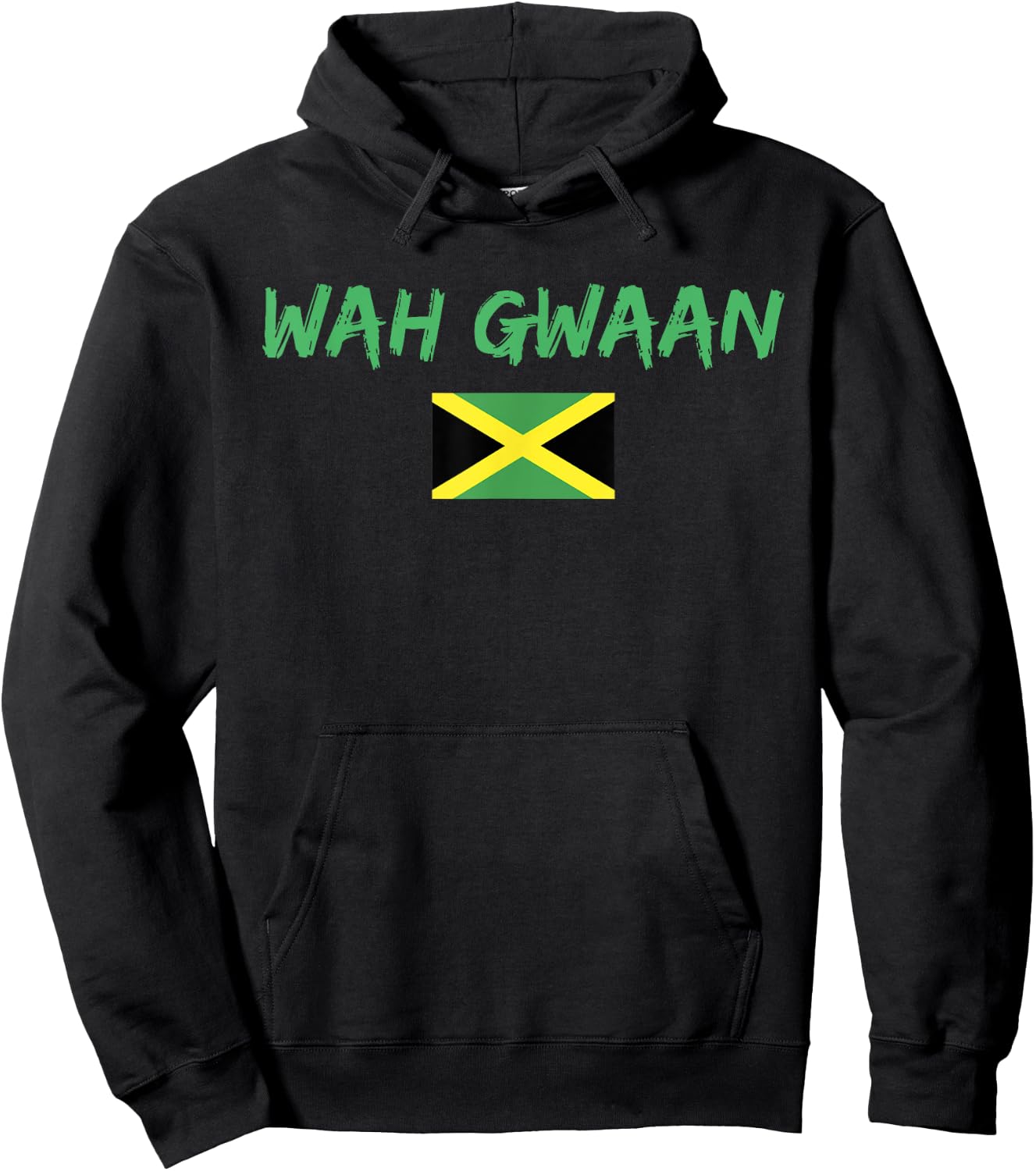 Wah Gwaan Short-Sleeve Hoodie - Hoodie | Black