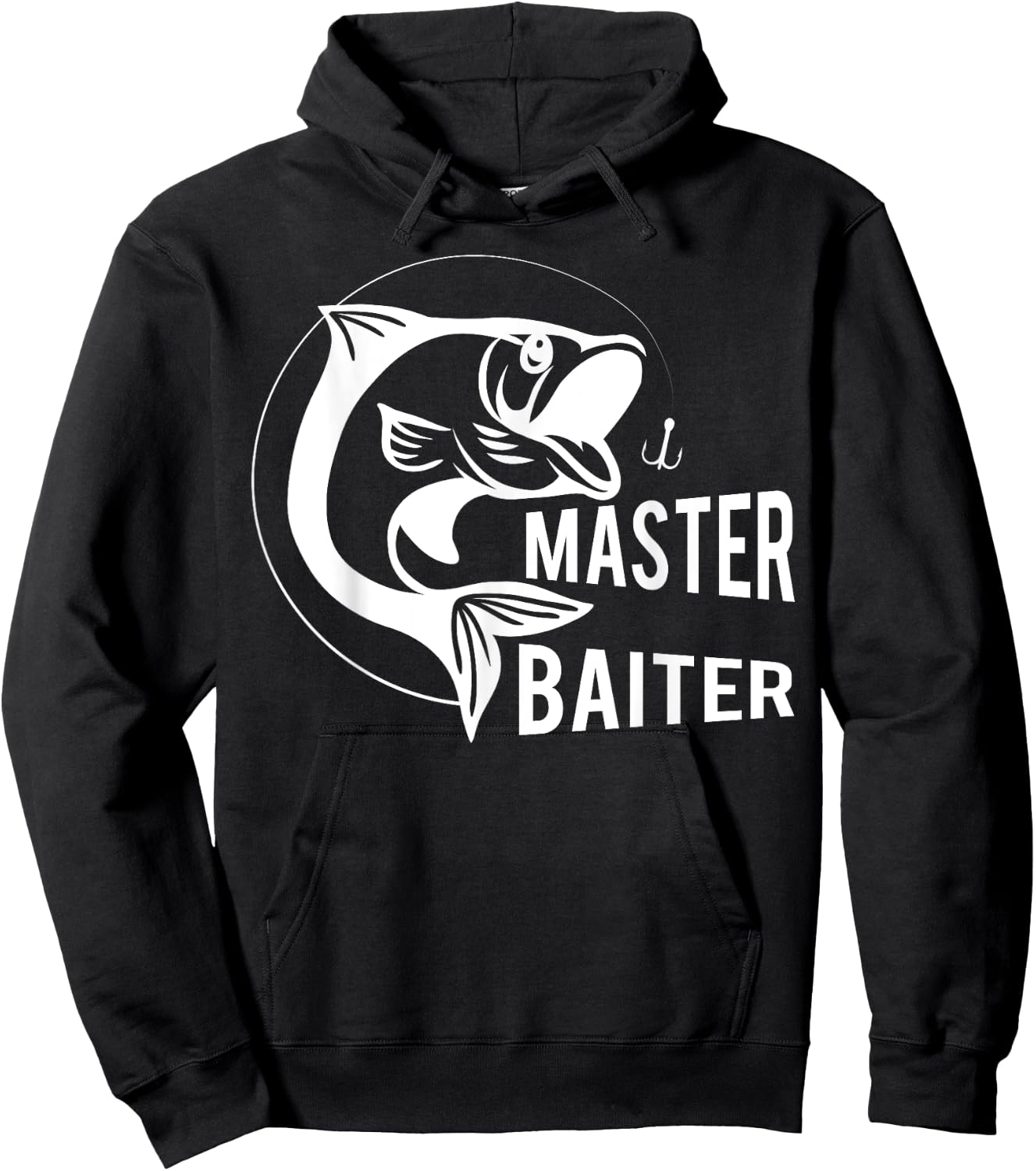 Master Baiter Fishing Hook - Funny Fisherman Gift Hoodie - Hoodie | Black