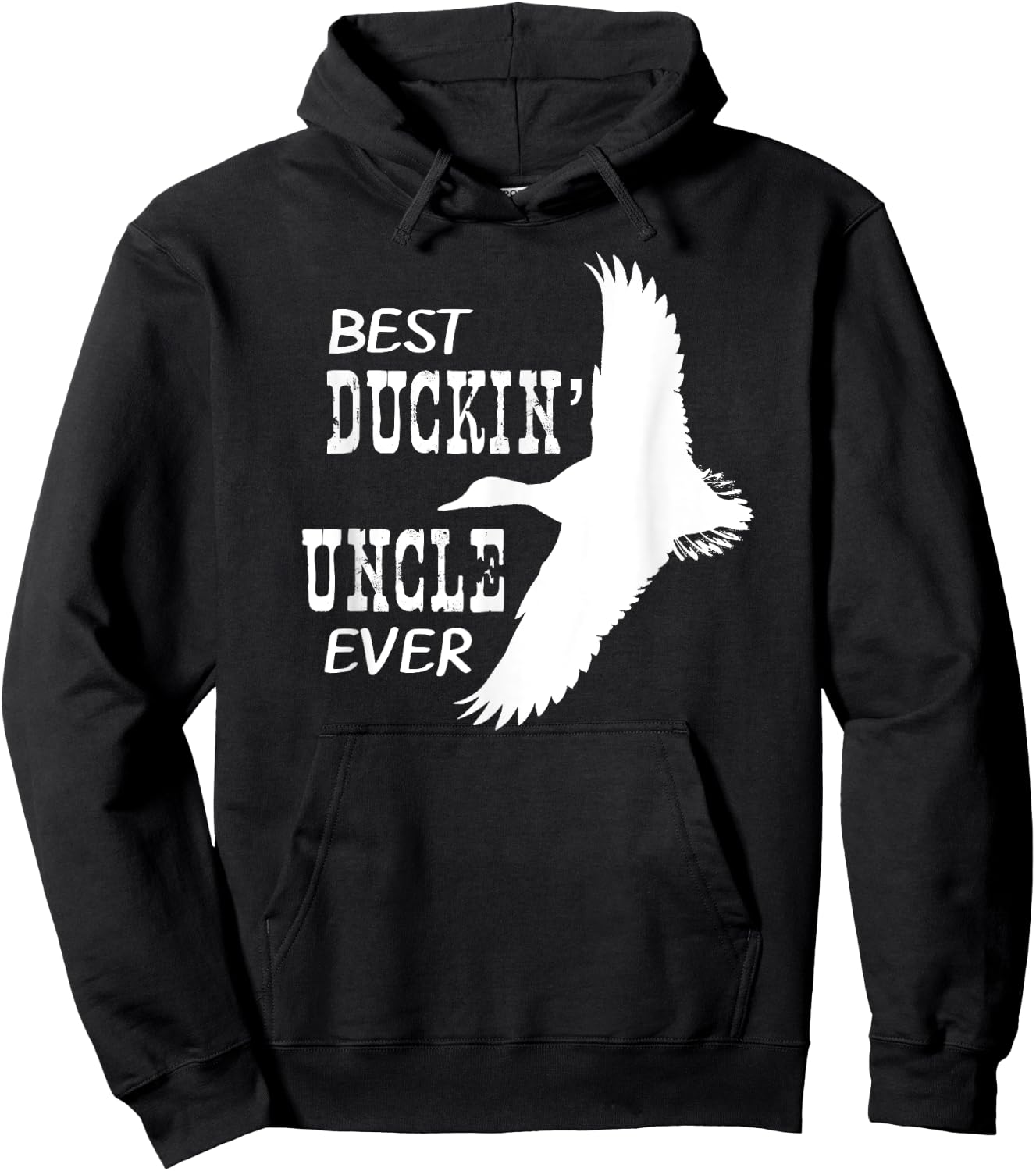 Best Duckin' Uncle Ever Shirt Hunters Love Duck Hoodie - Hoodie | Black