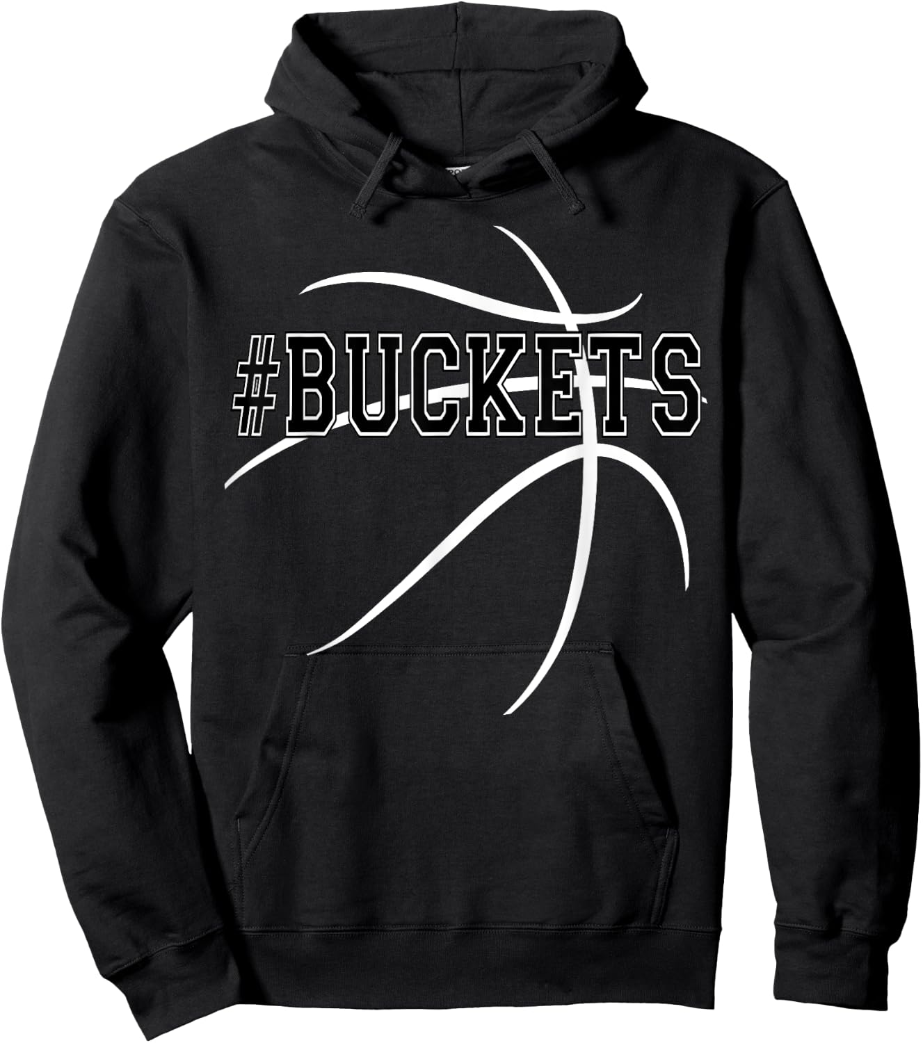 #Buckets Basketball hoops team get buckets shooting shirt Hoodie - Hoodie | Black