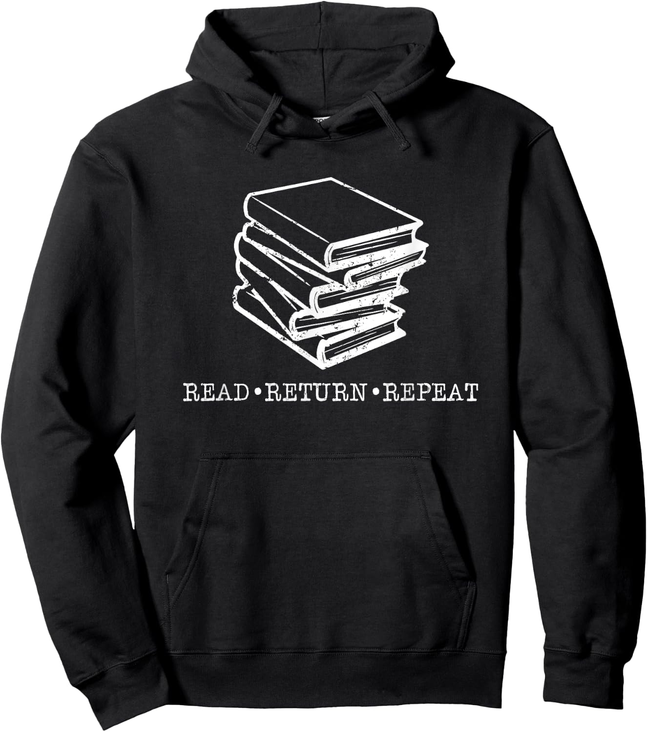 Read Return Repeat Library Life Fun Christmas Gifts Readers Hoodie - Hoodie | Black