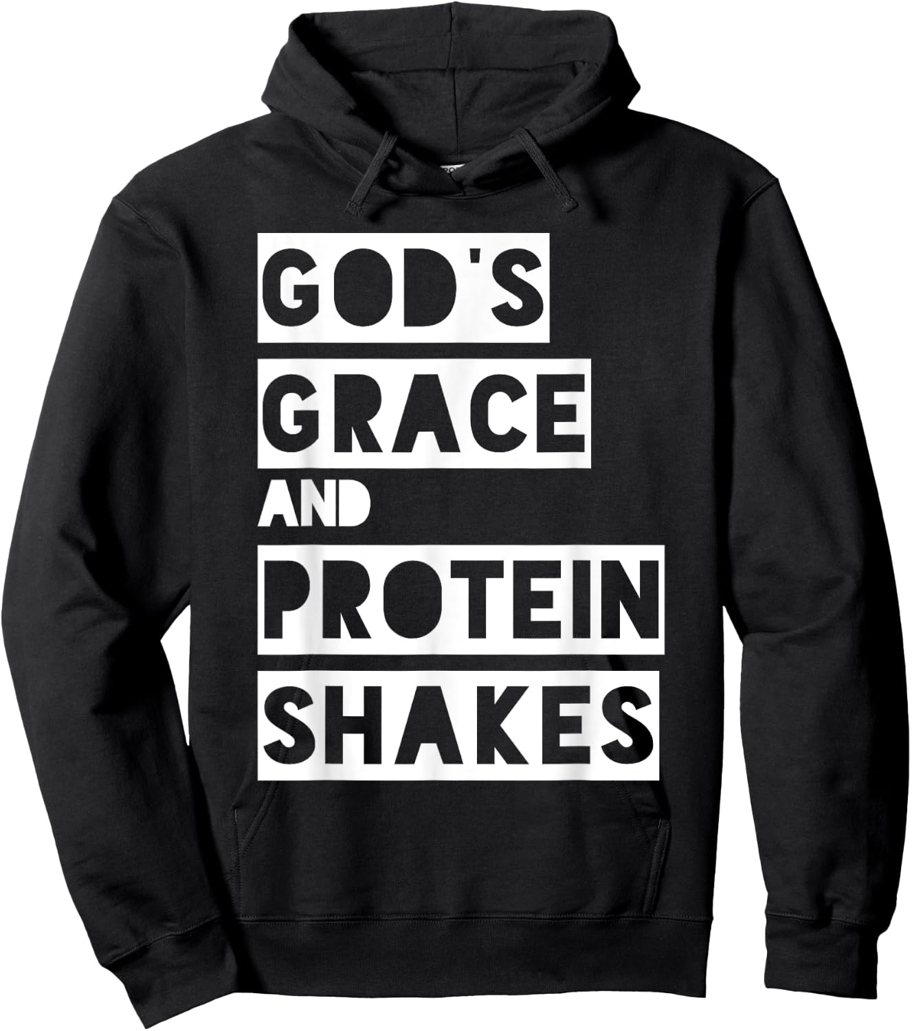 Christian Bodybuilding Workout Gym Design for God's Grace Hoodie - Hoodie | Black