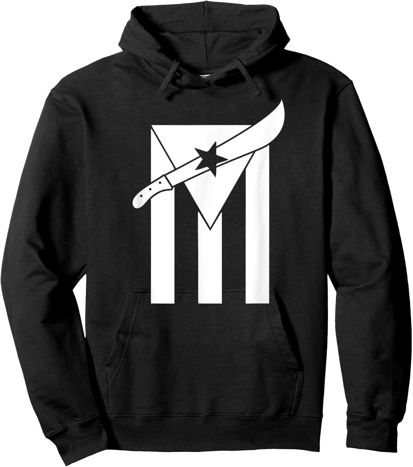 Puerto Rican Nationalist Machetero Flag Hoodie - Hoodie | Black