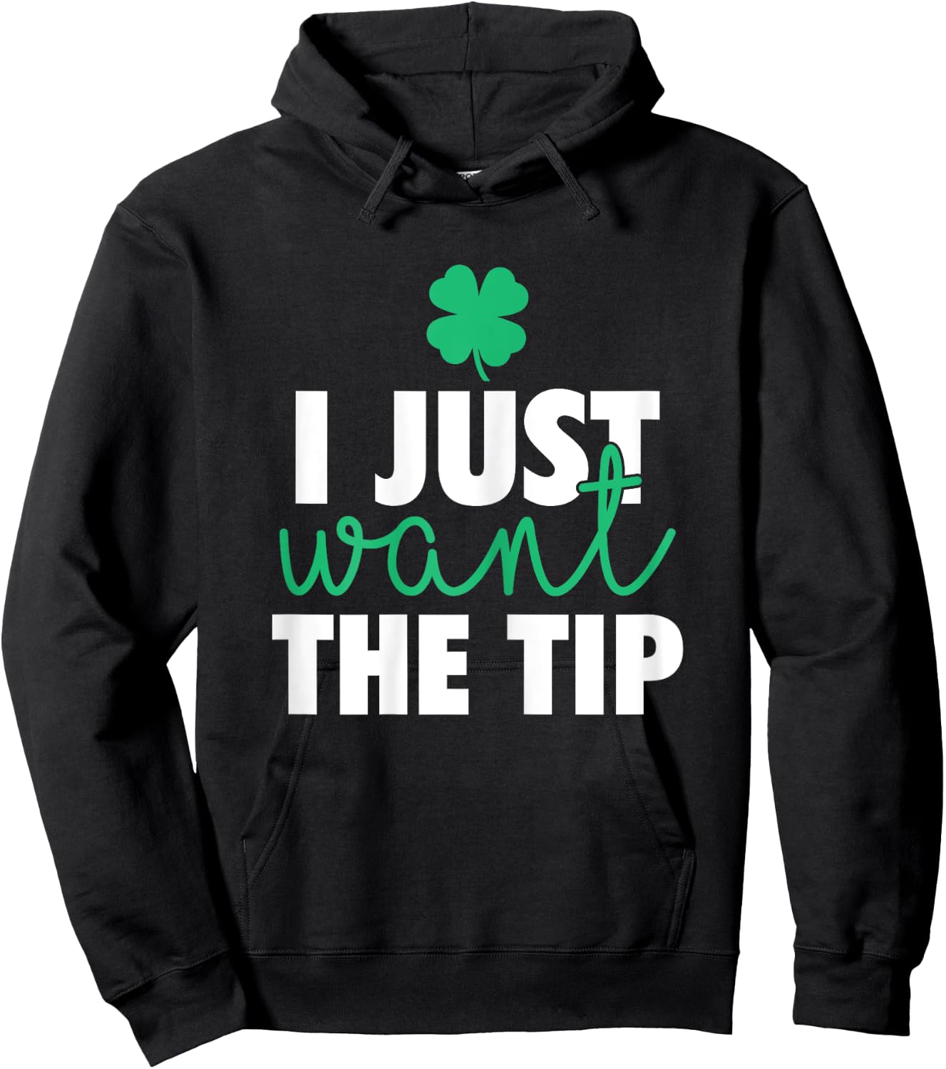 Bartender St Patricks Day Funny Just The Tip Hoodie - Hoodie | Black