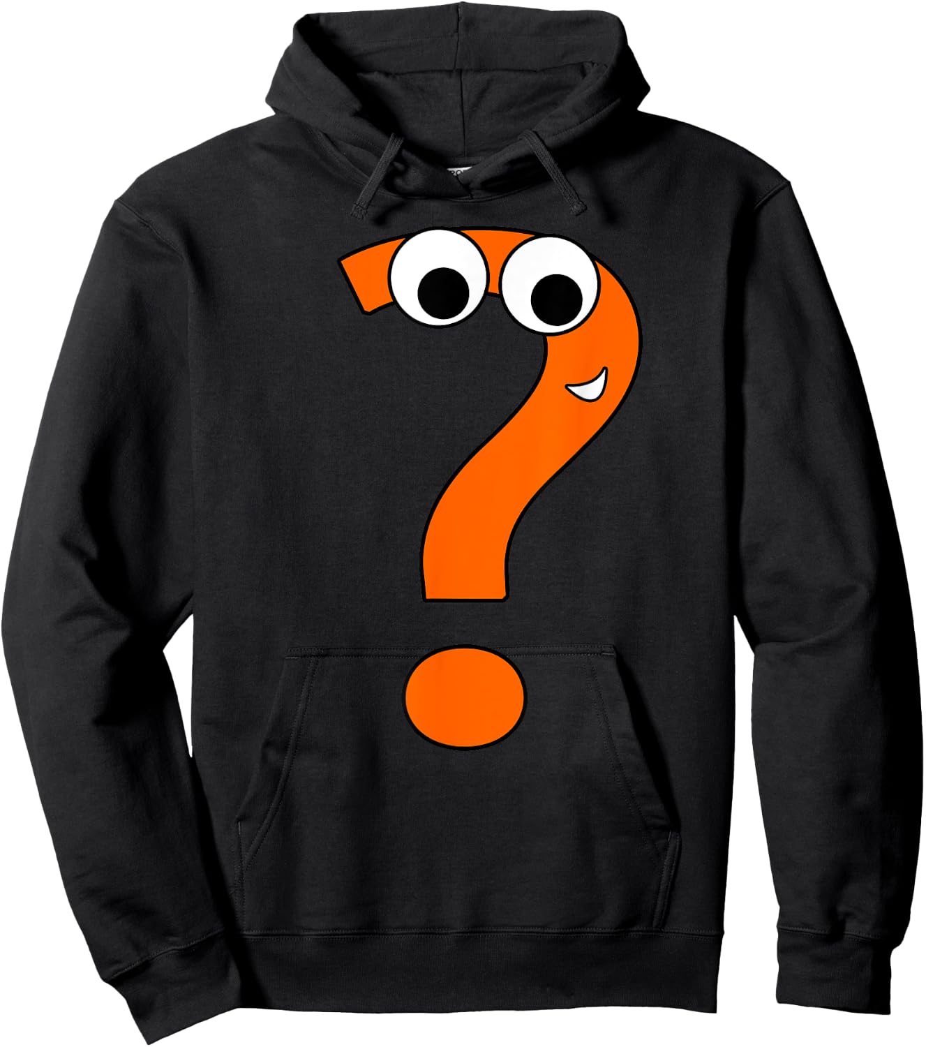 Funny Question Mark | Alphabet Speel Hoodie - Hoodie | Black