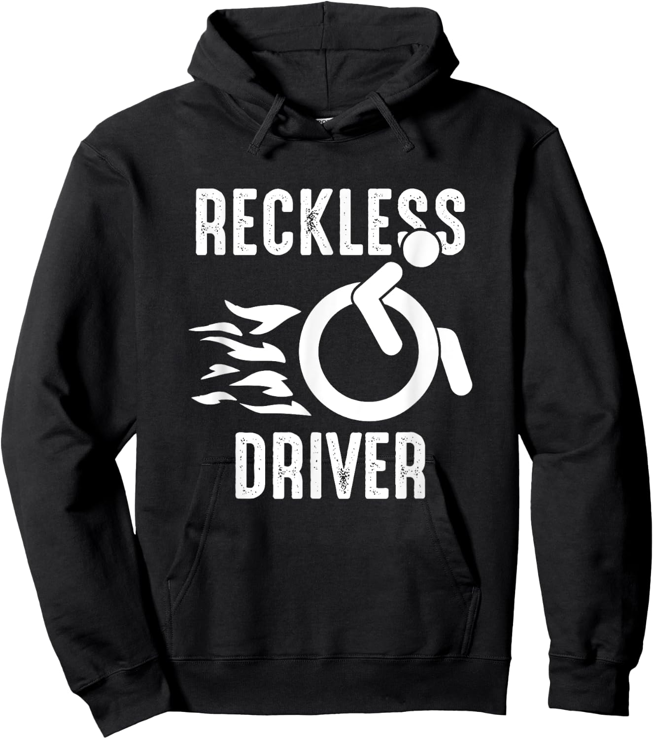 Handicap Wheelchair Life Wheelchair User Funny Wheelchair Hoodie - Hoodie | Black