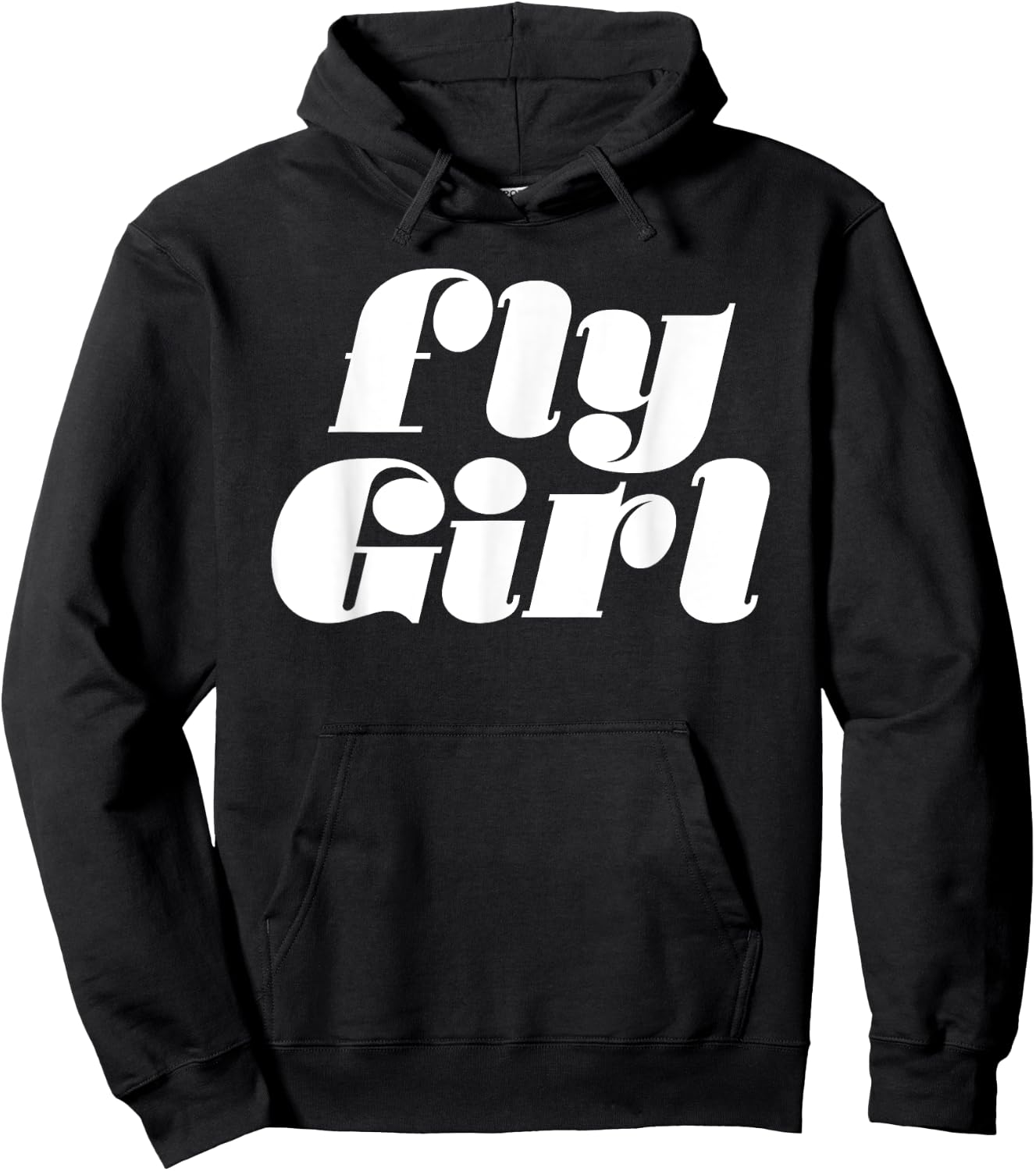 Fly Girl 80s 90s Old School Hip Hop Hoodie - Hoodie | Black