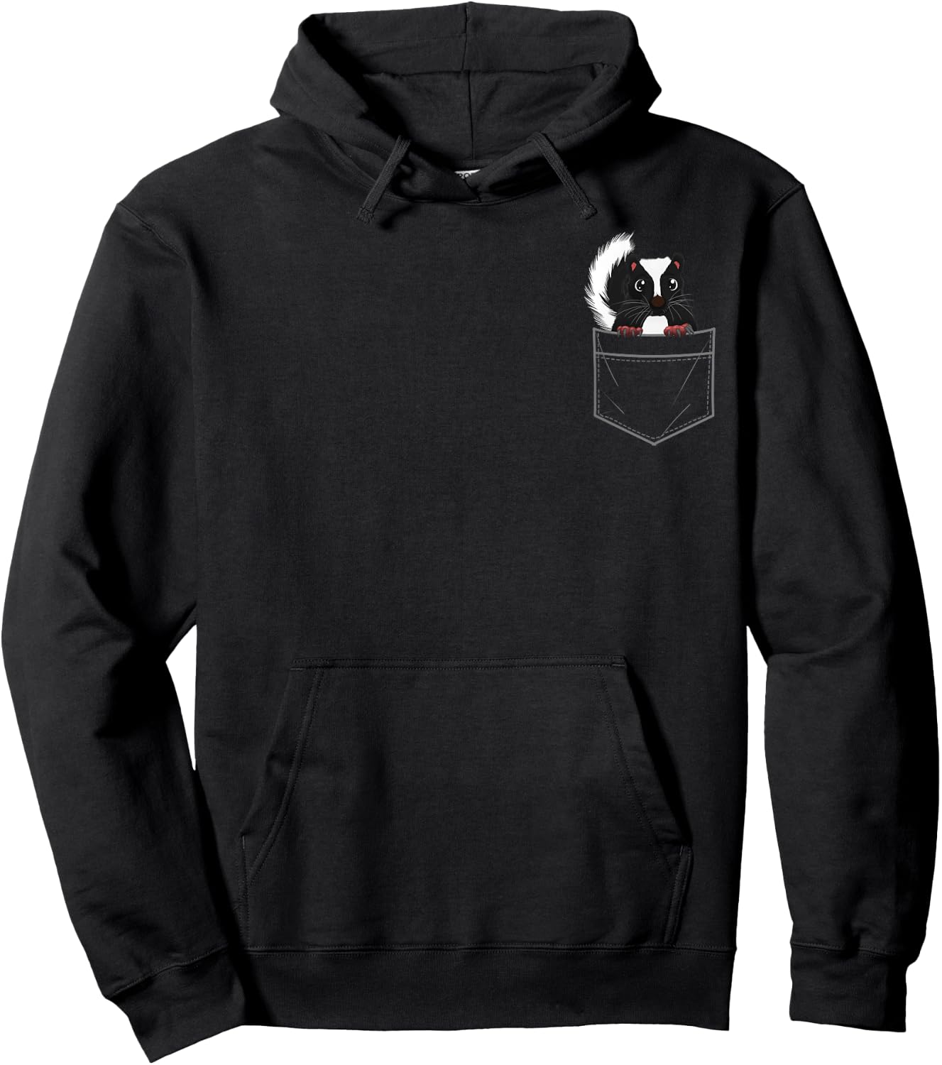 Cute Skunk Design Women Kids Zookeeper Skunk Lover Hoodie - Hoodie | Black
