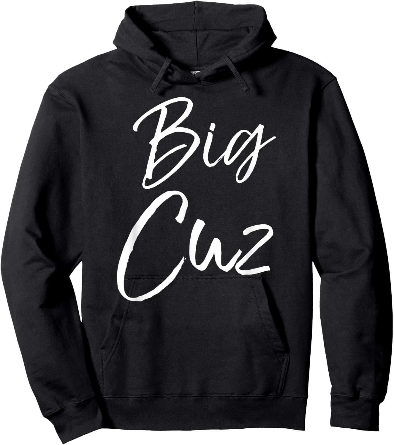 Big Cuz Shirt Fun Cute Bigger Cousin Shirt for Kids Youth Hoodie - Hoodie | Black