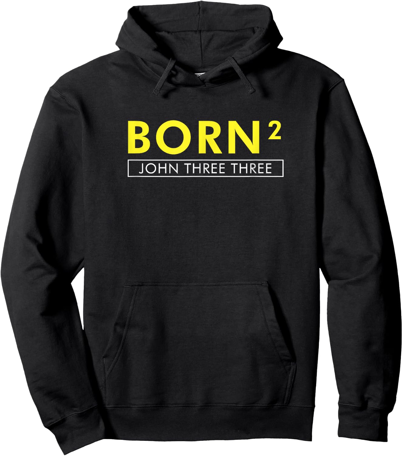 Born Squared Born Again Christian Bible Hoodie - Hoodie | Black