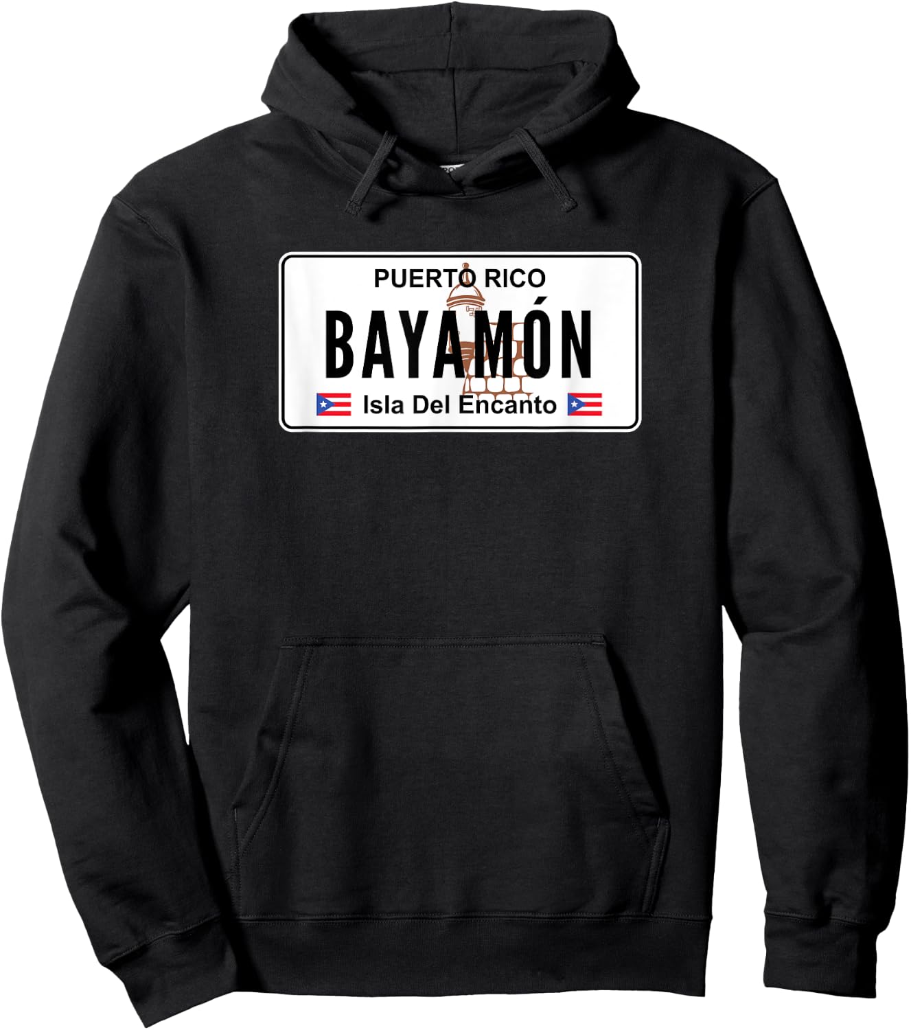 Bayamon - Puerto Rico Pr License Plate Hoodie - Hoodie | Black
