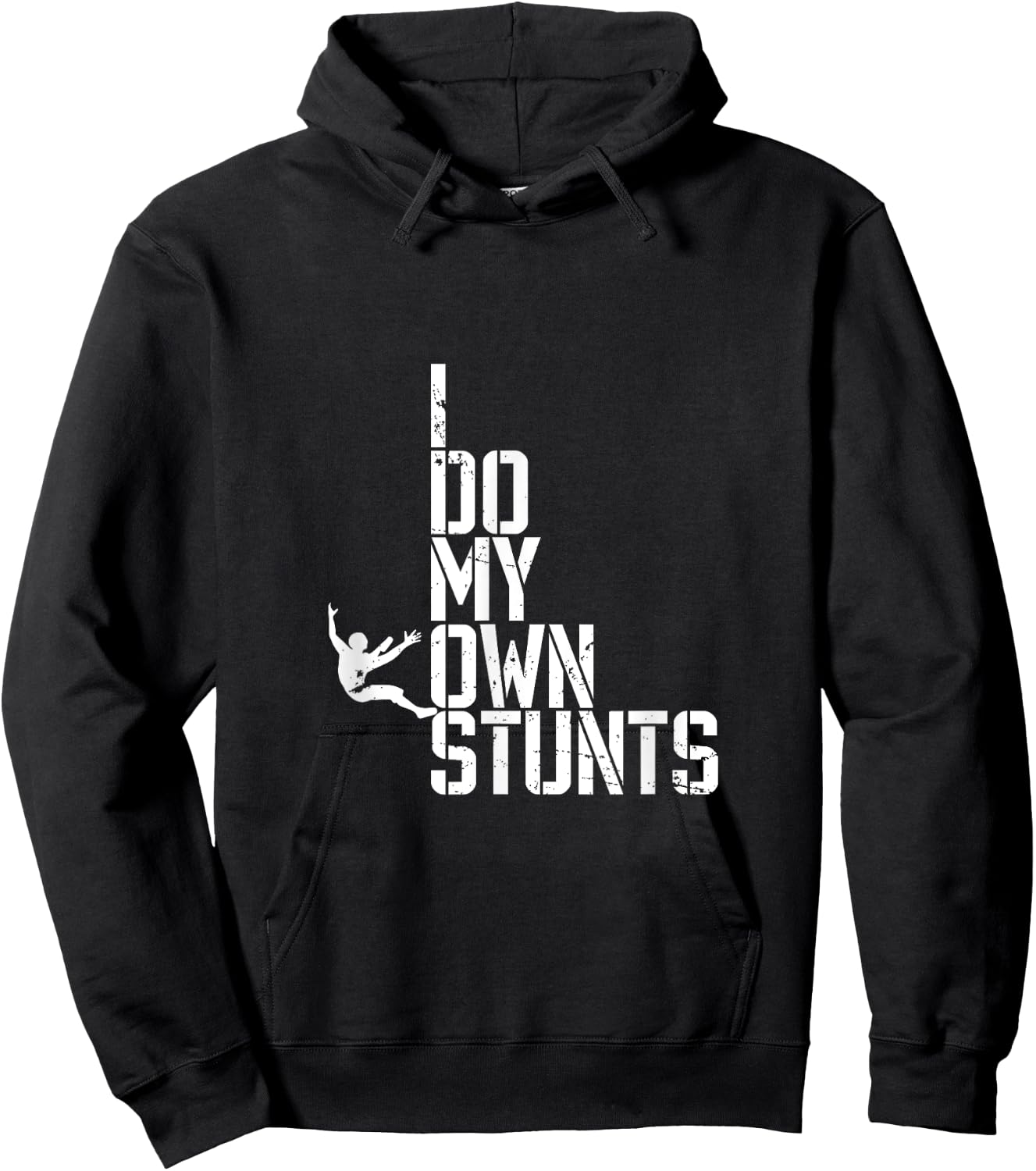 I Do My Own Stunts Hoodie - Hoodie | Black