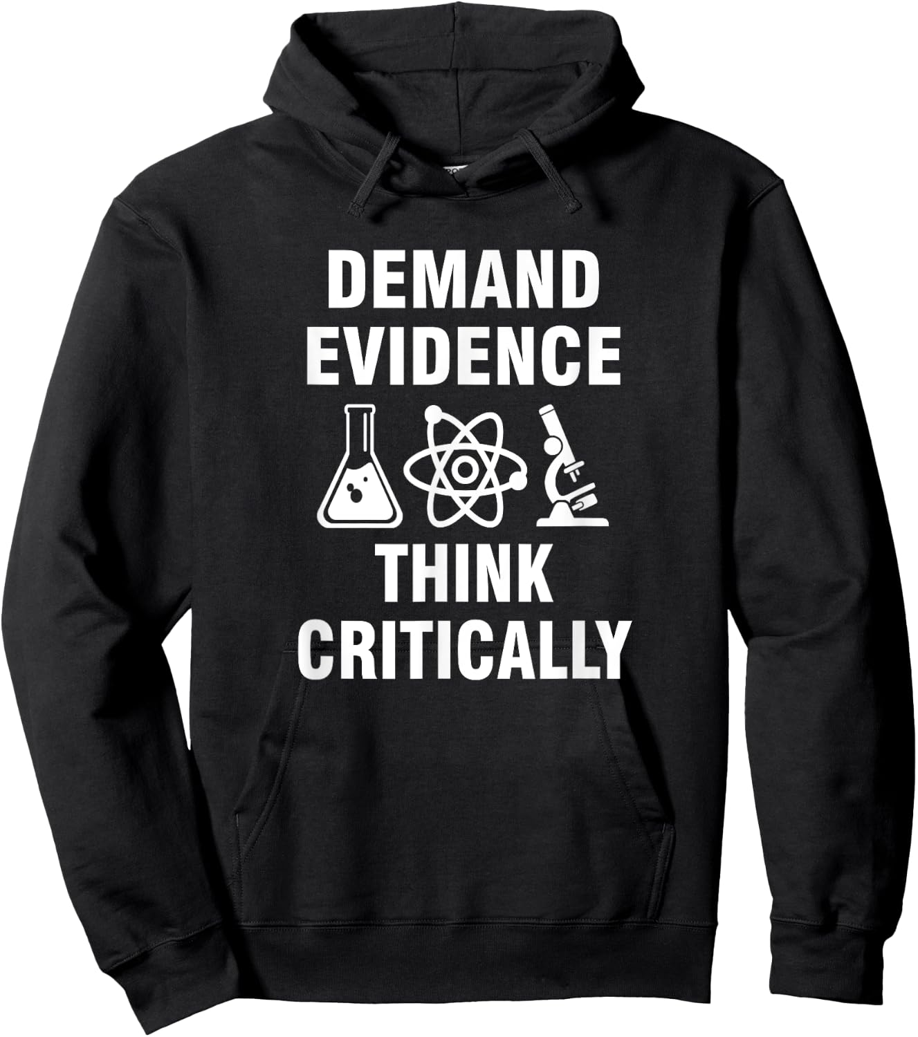 Demand Evidence Think Critically Hoodie - Hoodie | Black