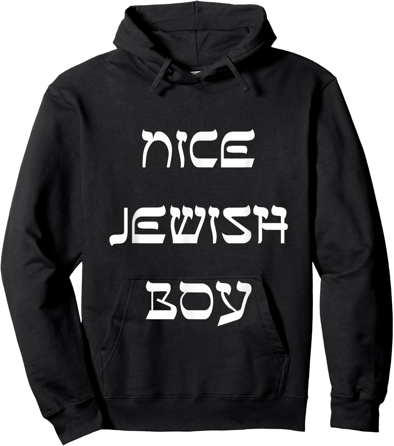 Nice Jewish Boy Funny Jewish Hoodie - Hoodie | Black