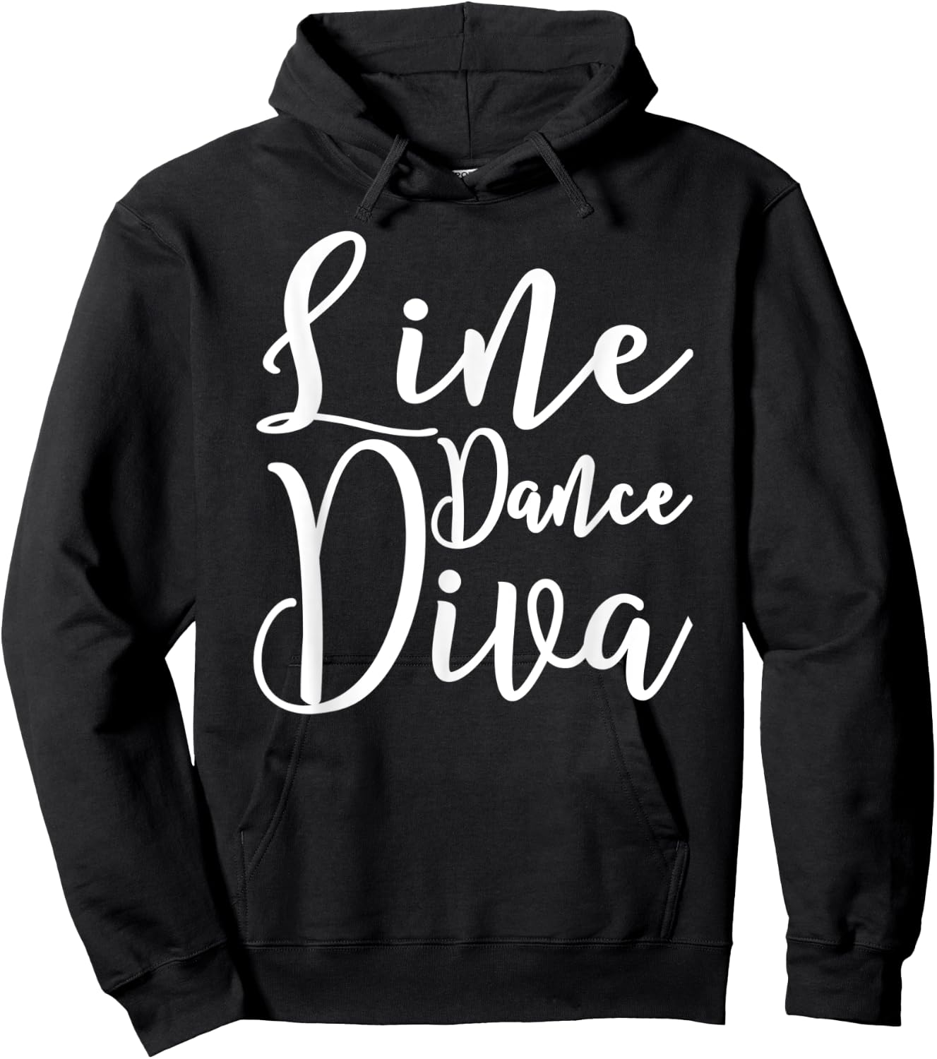 Line Dance Diva . Cute Line Dance Shirt Gift Hoodie - Hoodie | Black