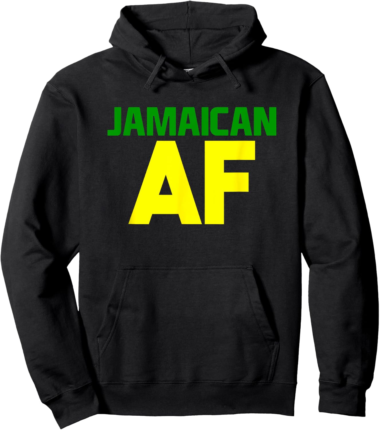 Jamaican AF! Yardie Pride, Born Jamaican Hoodie - Hoodie | Black