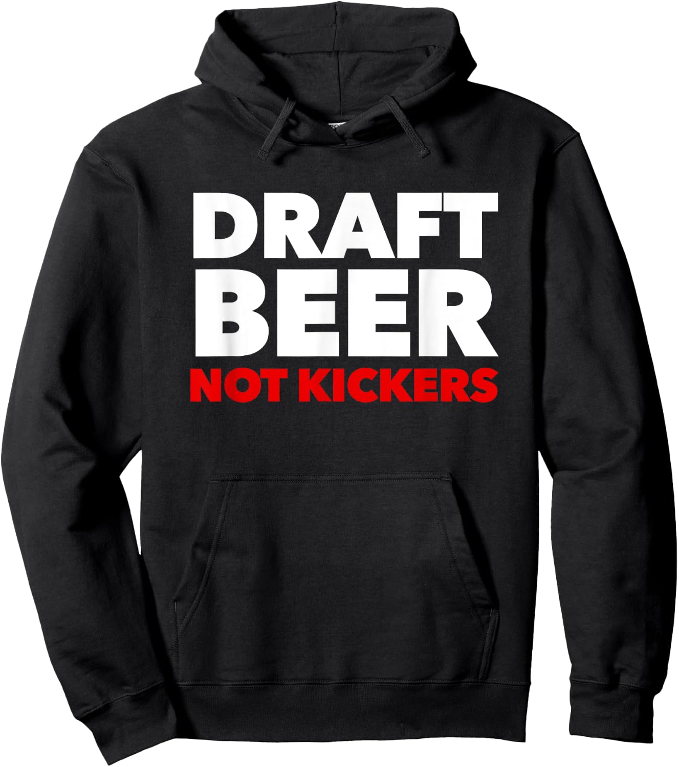 Draft Beer Not Kickers Funny Fantasy Football Draft Party Hoodie - Hoodie | Black