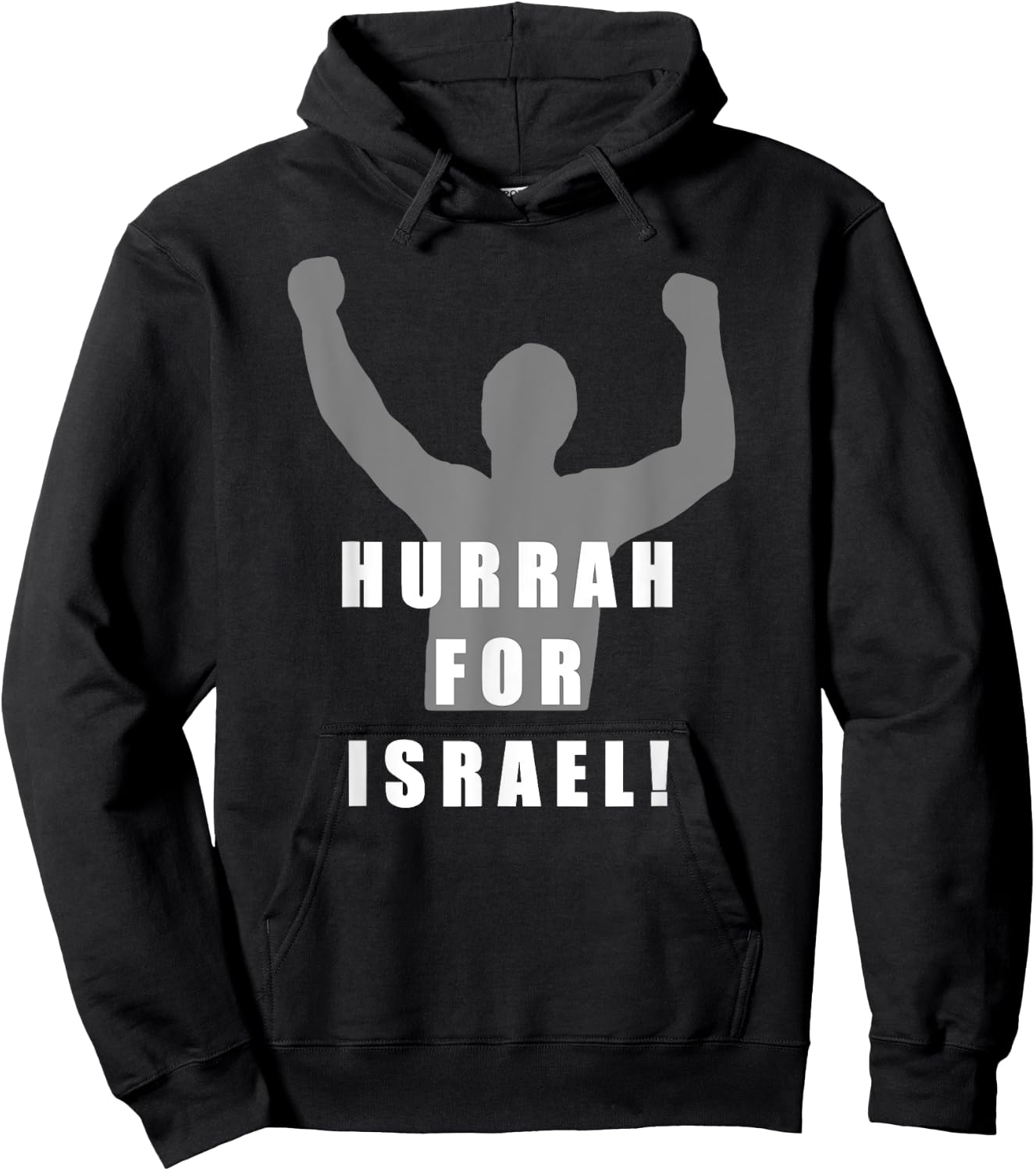 Hurrah For Israel Victory Missionary Hoodie - Hoodie | Black