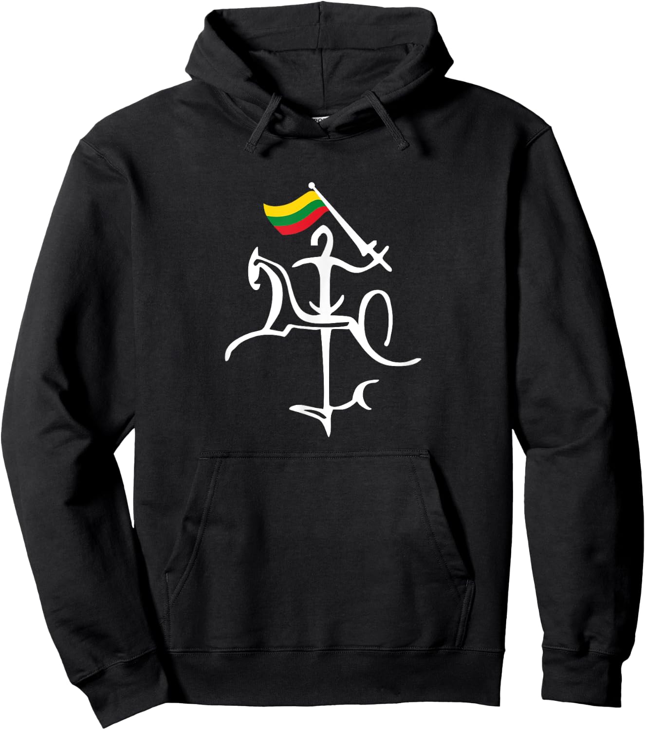 Vytis Knight Lithuanian Pride Hoodie - Hoodie | Black