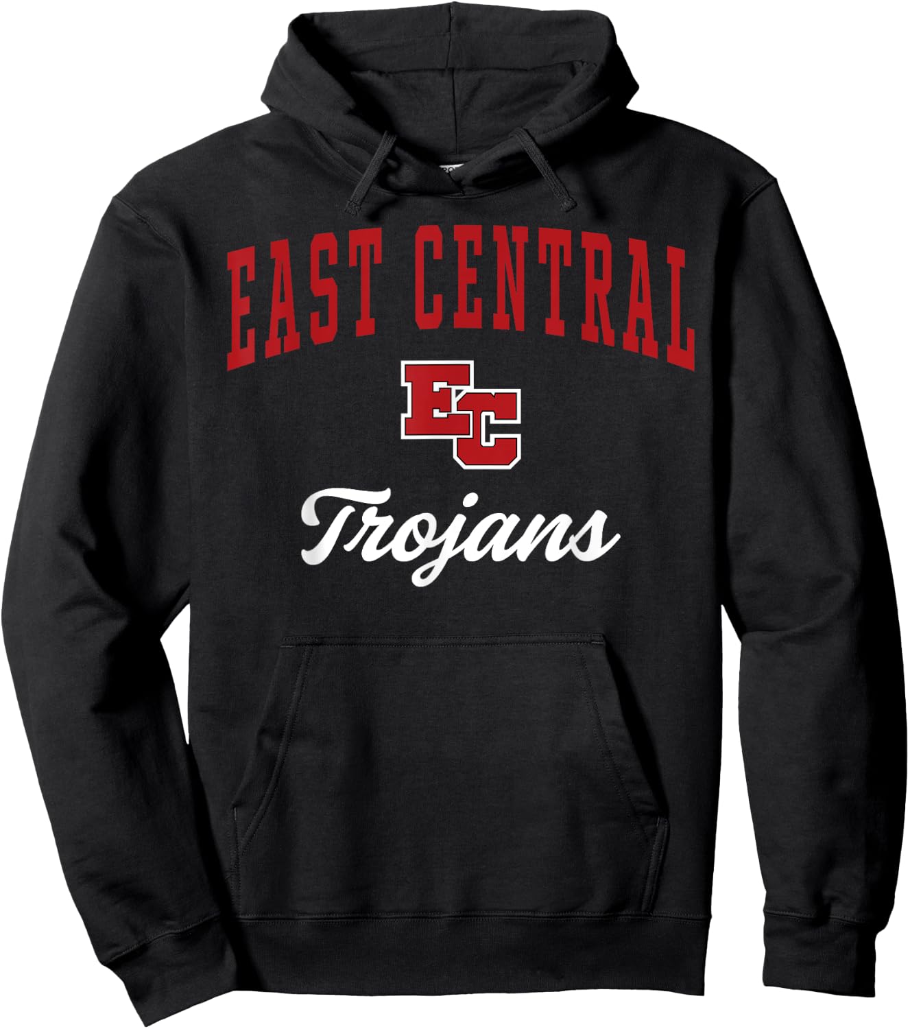 East Central High School Trojans Hoodie - Hoodie | Black
