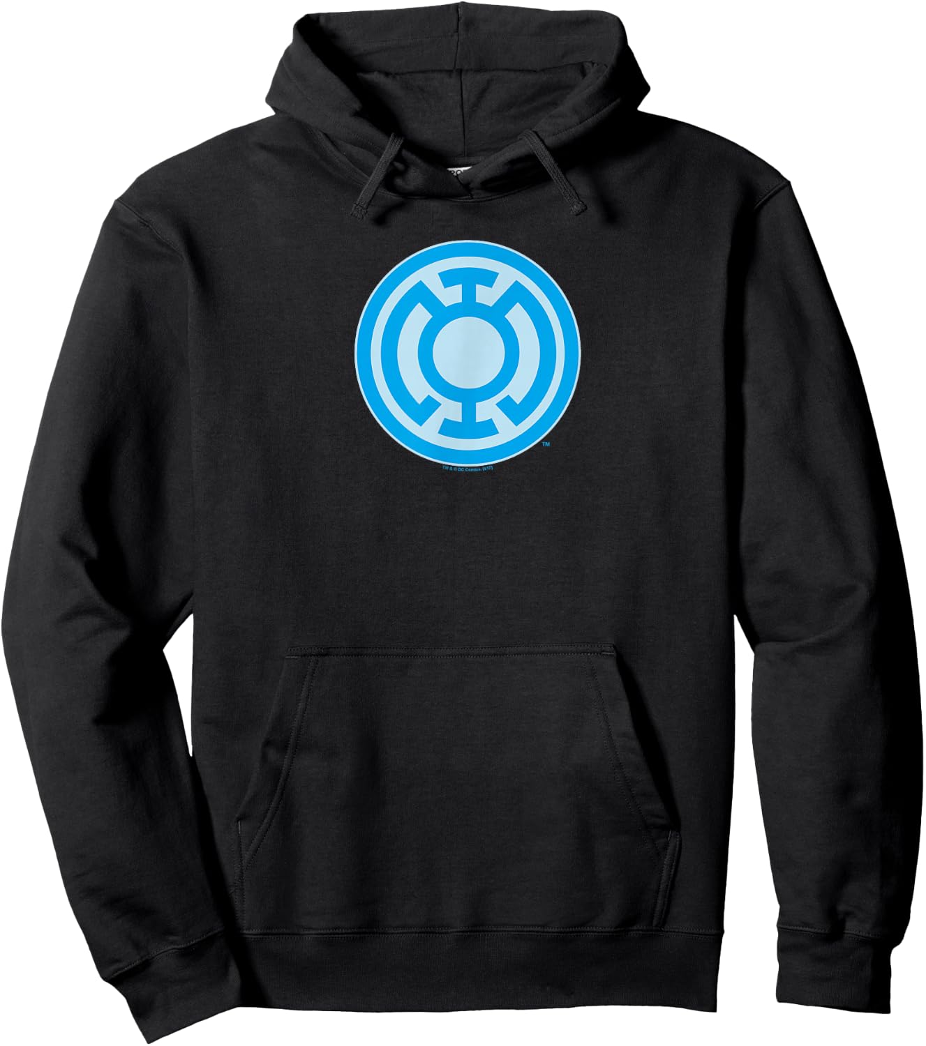 Green Lantern Blue Symbol Hoodie - Hoodie | Black