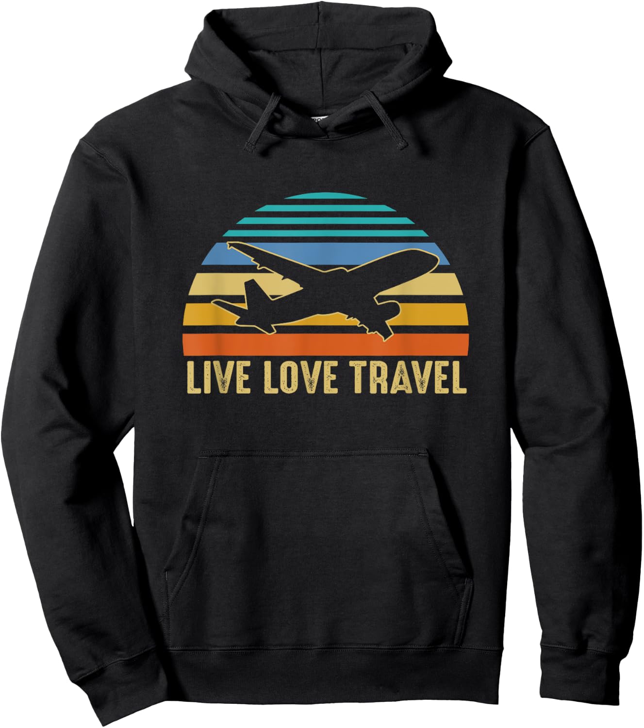 International Travelers World Travel Live Love Travel Hoodie - Hoodie | Black