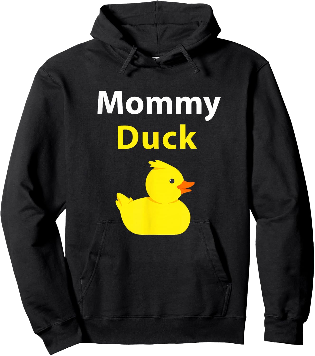 Funny Mommy Duck Rubber Duck Mama Duck Hoodie - Hoodie | Black