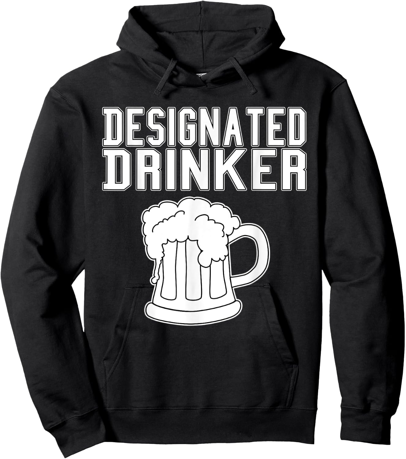 Funny Designated Drinker - Great Drinking / Party Gift & Gag Hoodie - Hoodie | Black
