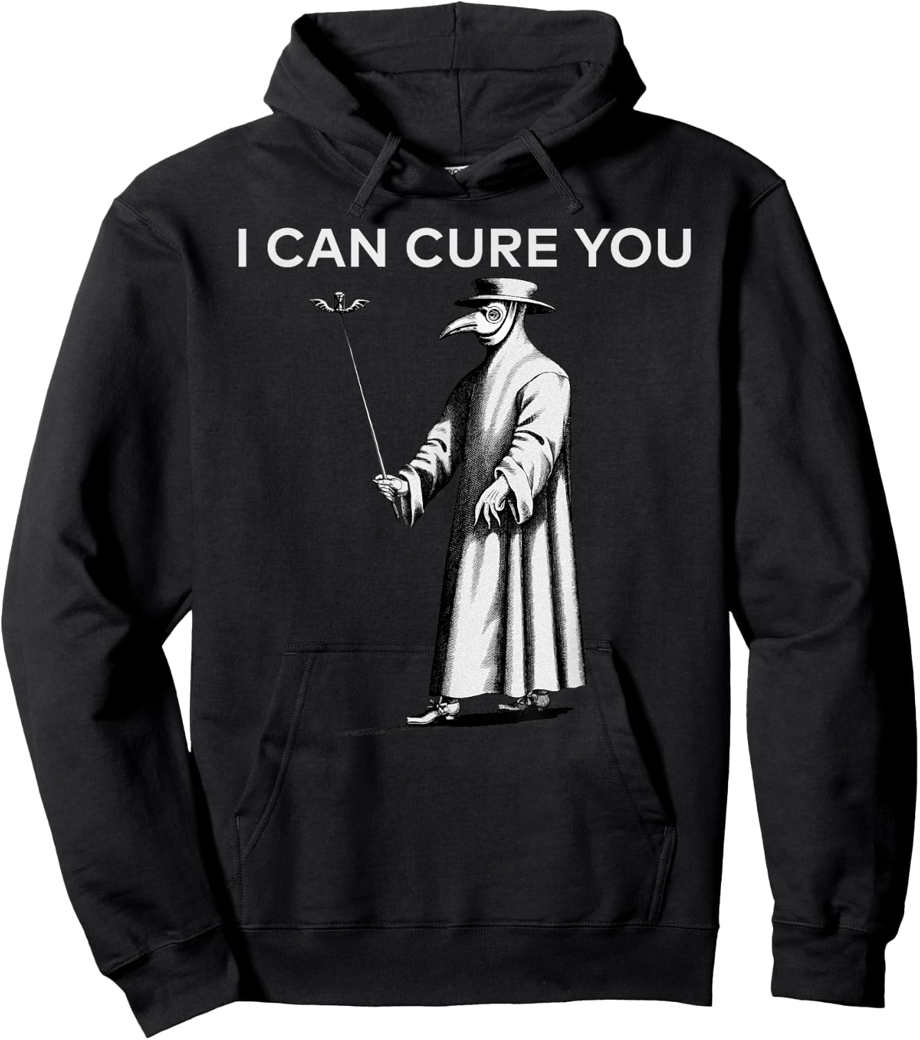 Vintage Plague Doctor Black Plague Black Death Macabre Hoodie - Hoodie | Black