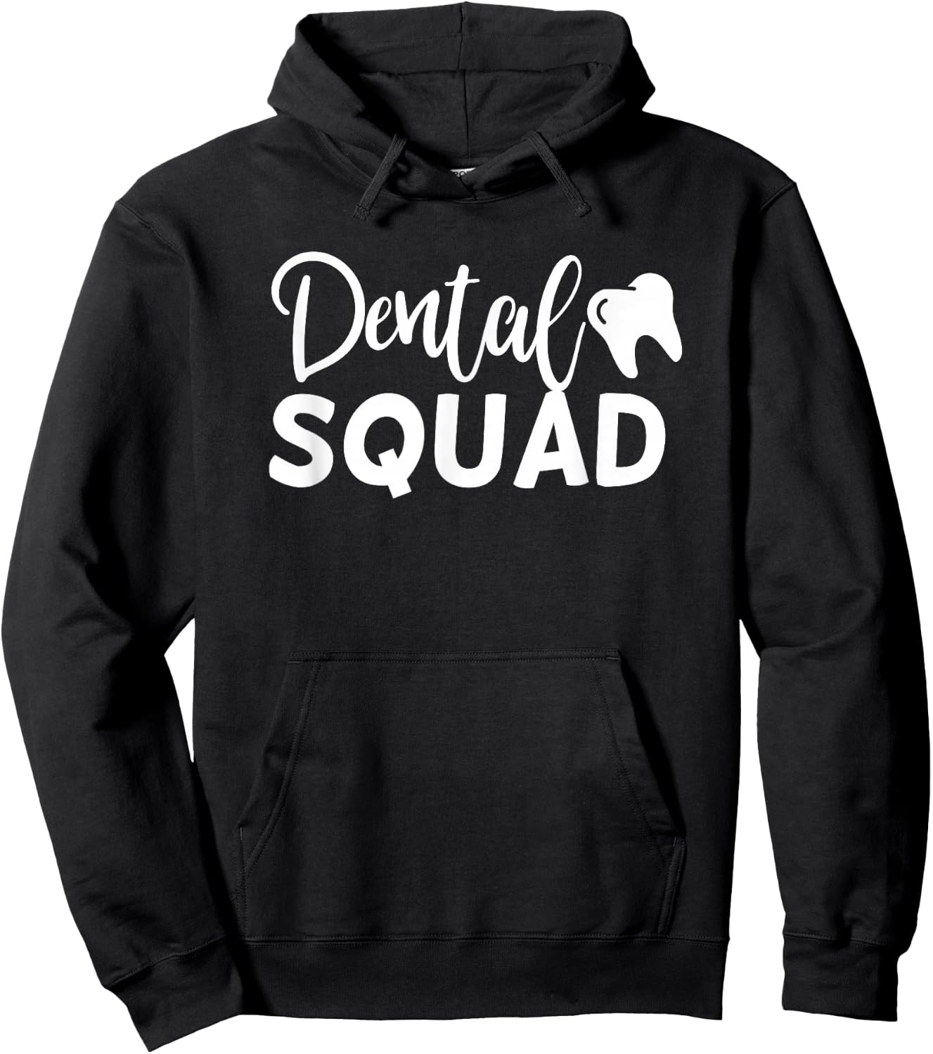 Dental Squad Cute Dentist Office and Hygienist Staff Hoodie - Hoodie | Black