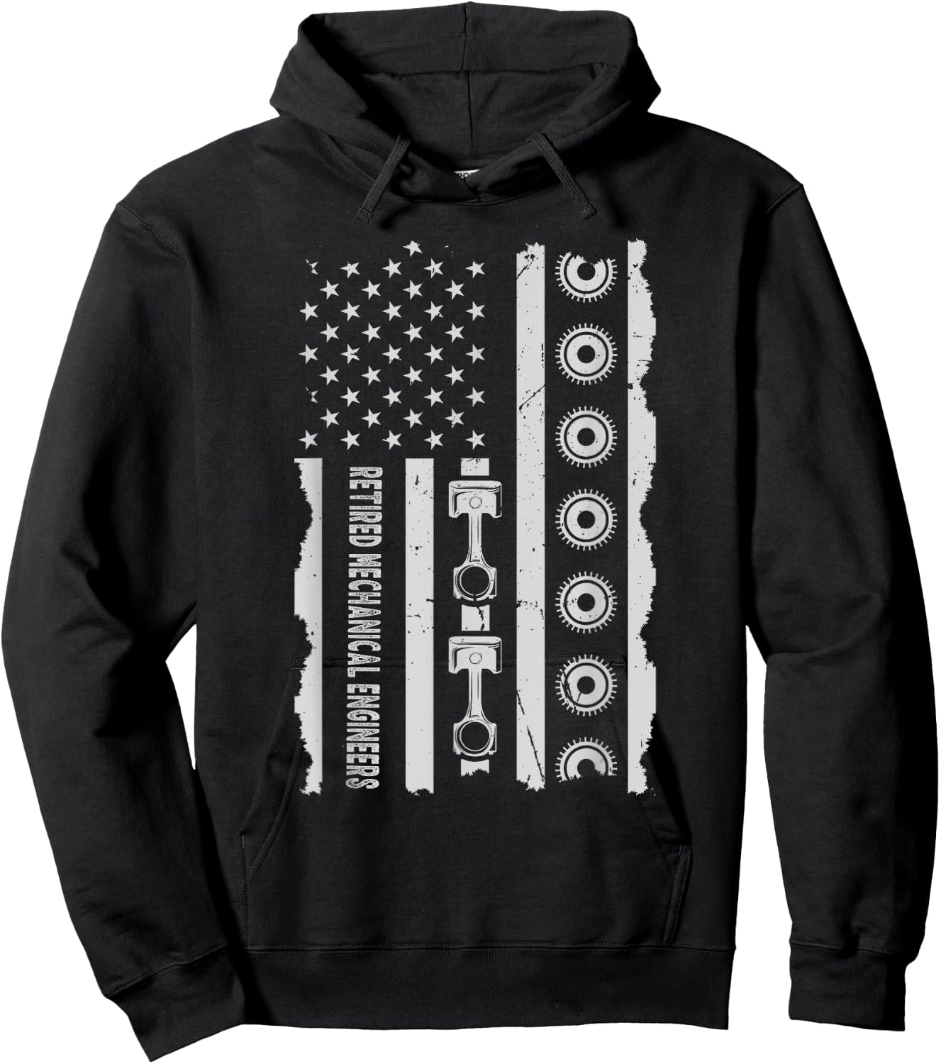 Retired Retirement Mechanical Engineers Mechanic Coworker Hoodie - Hoodie | Black