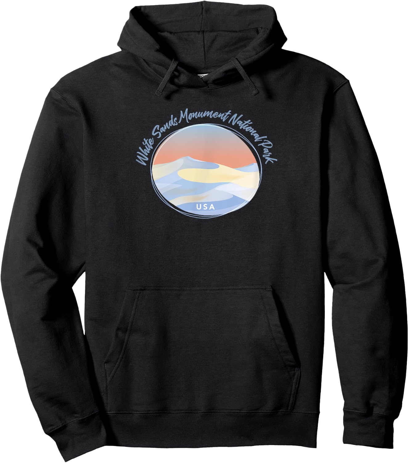 White Sands Moument National Park - United States of America Hoodie - Hoodie | Black