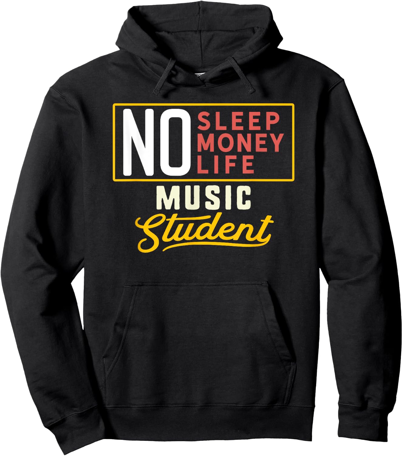 Funny Music Major Student Shirt Graduation Gift College Hoodie - Hoodie | Black