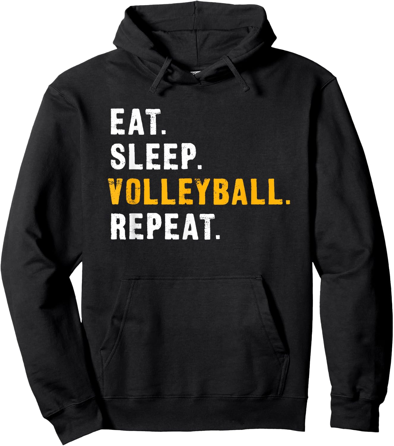 Eat Sleep Volleyball Repeat Shirts Hoodie - Hoodie | Black
