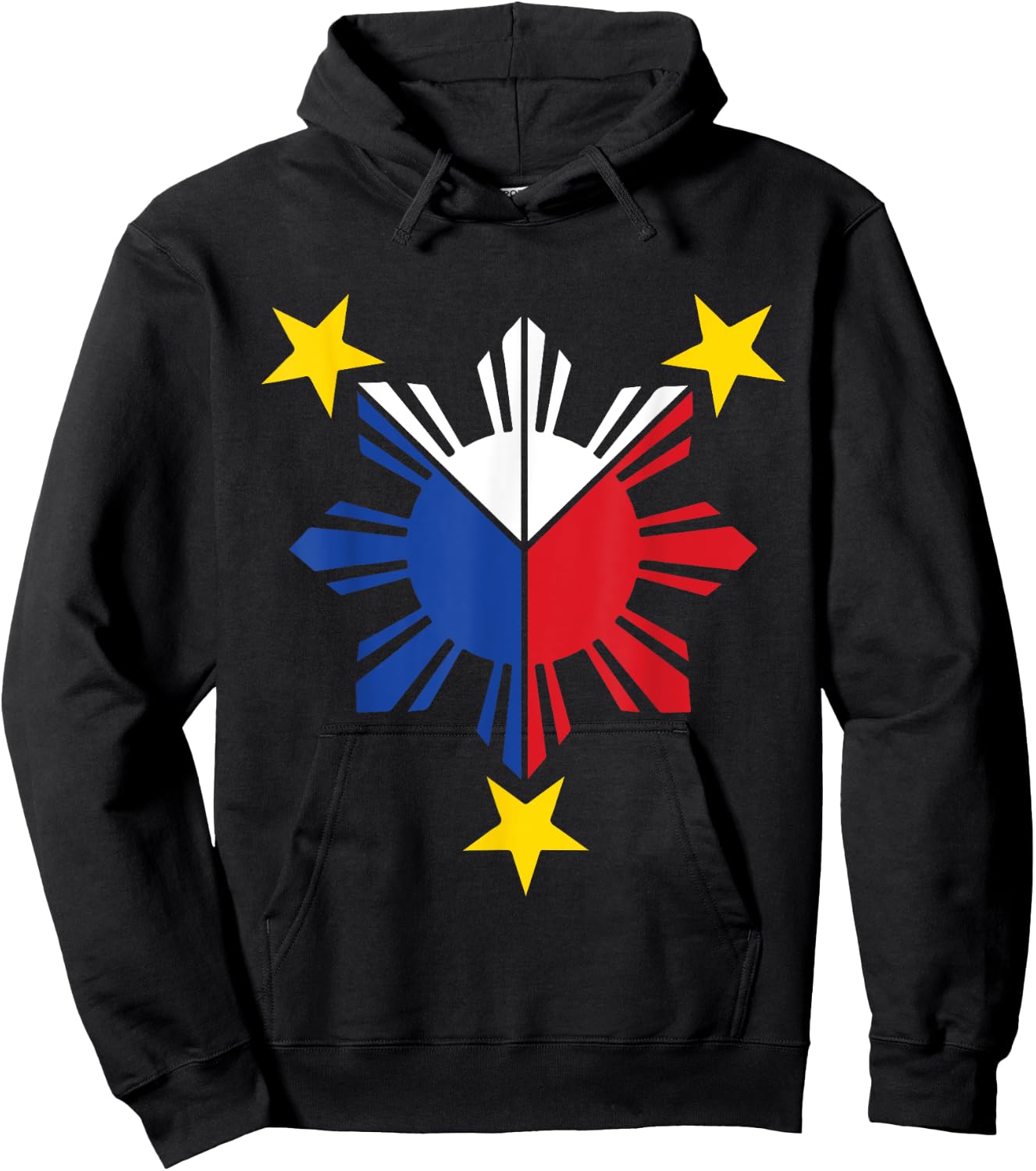 Pinoy Filipino Flag Stars and Sun Kids Hoodie - Hoodie | Black