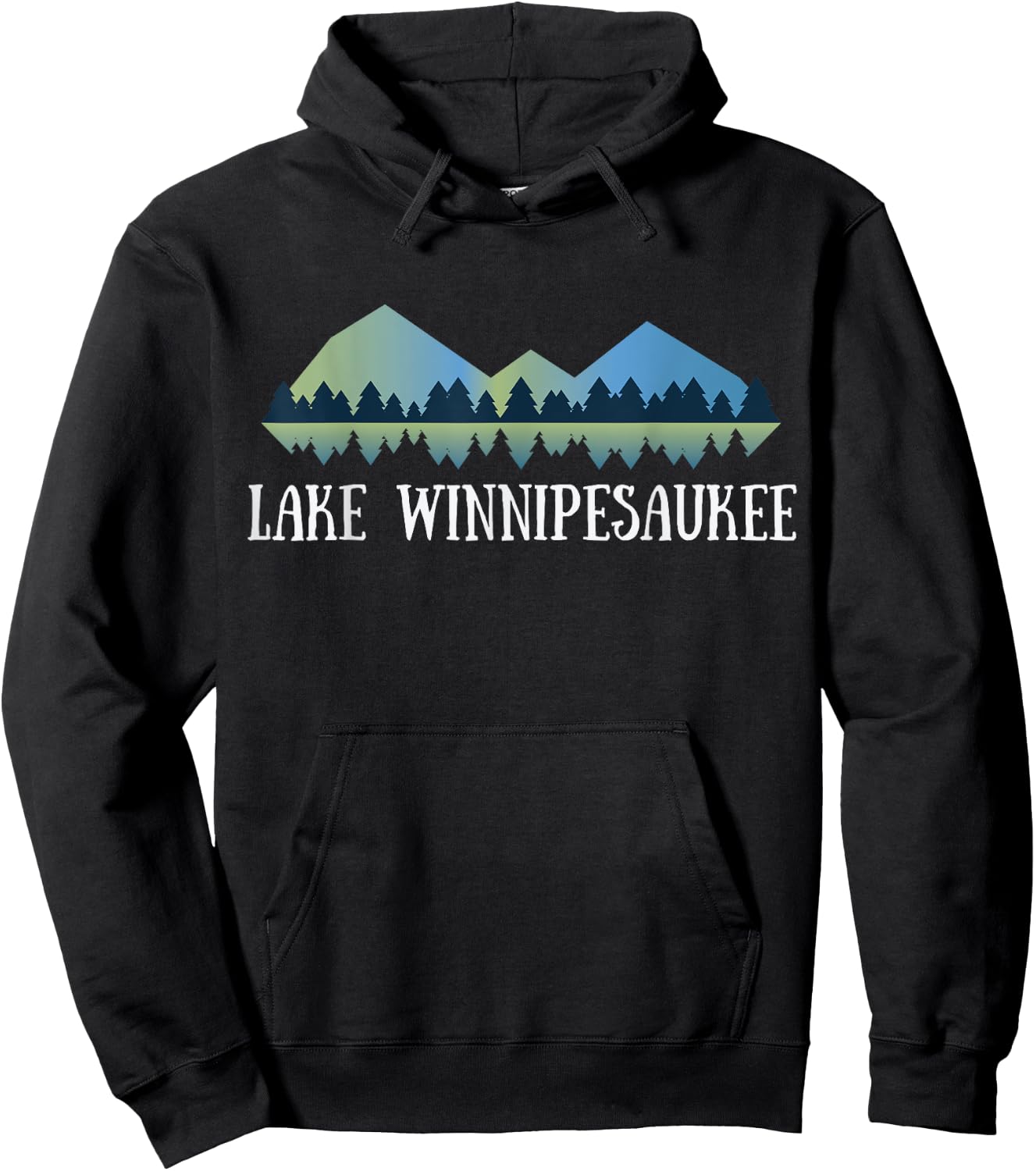 New Hampshire Lake Shirt | Lake Winnipesaukee Hoodie - Hoodie | Black