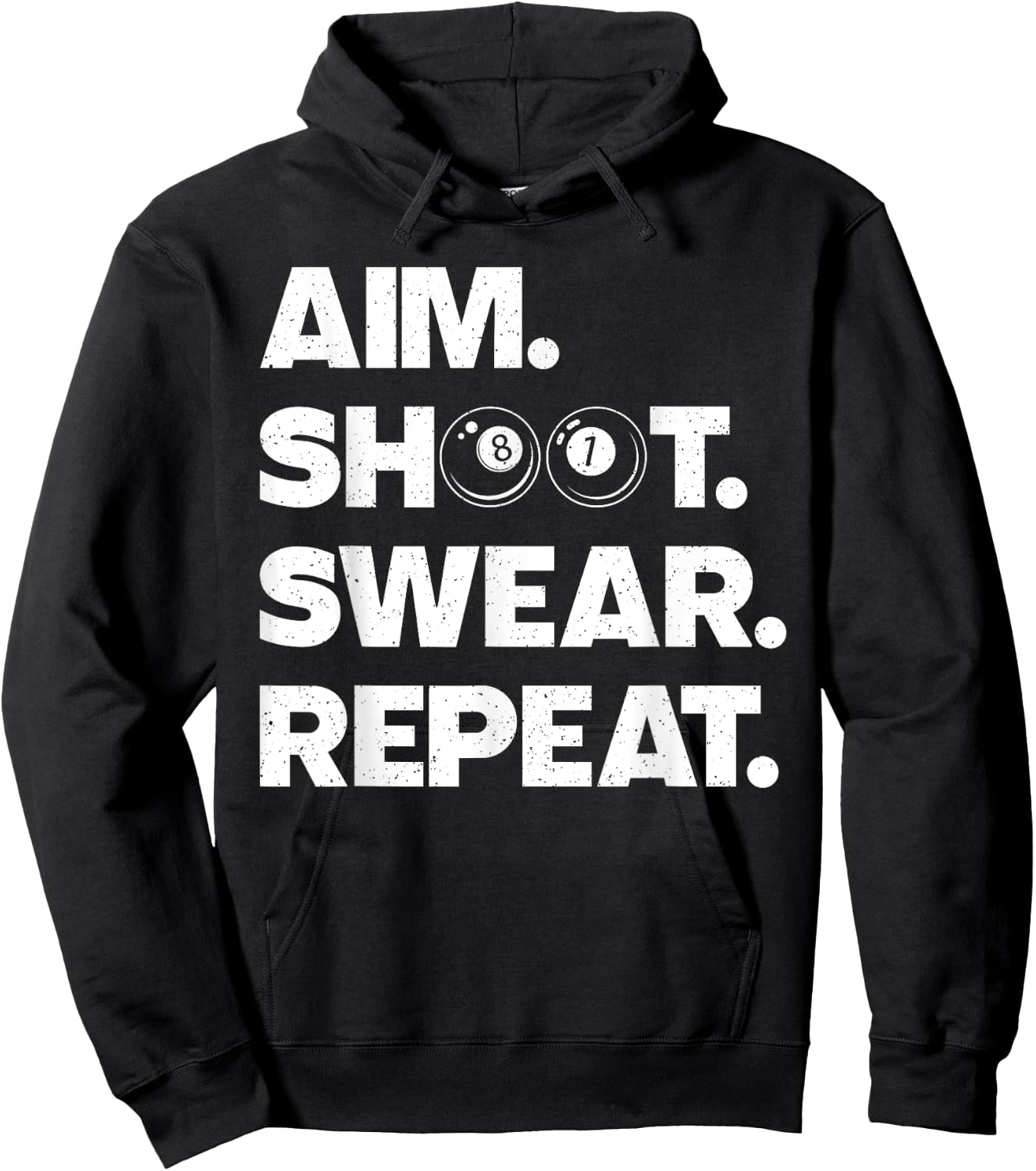 Funny Pool Art Women Billiards Lover Pool Player Hoodie - Hoodie | Black