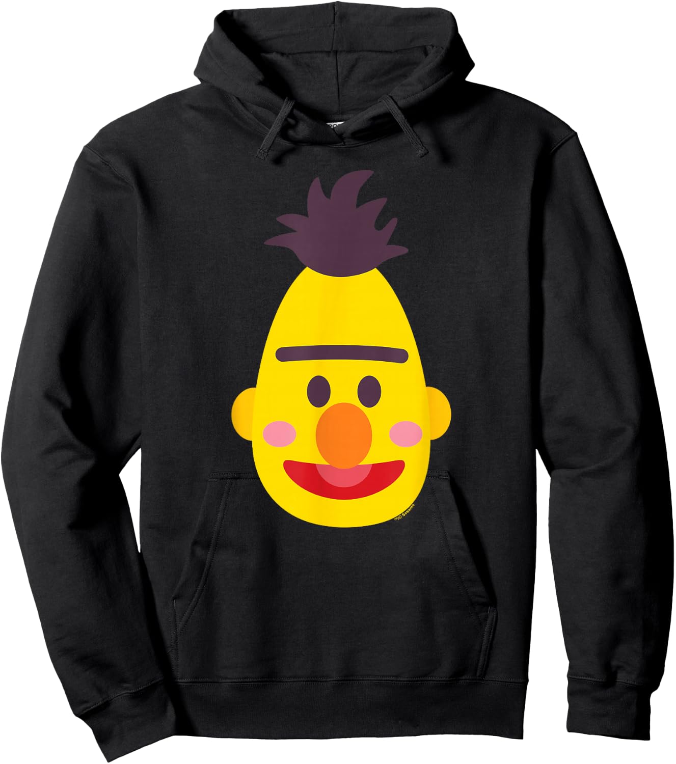 Sesame Street Bert Kawaii Face Halloween Costume Hoodie - Hoodie | Black