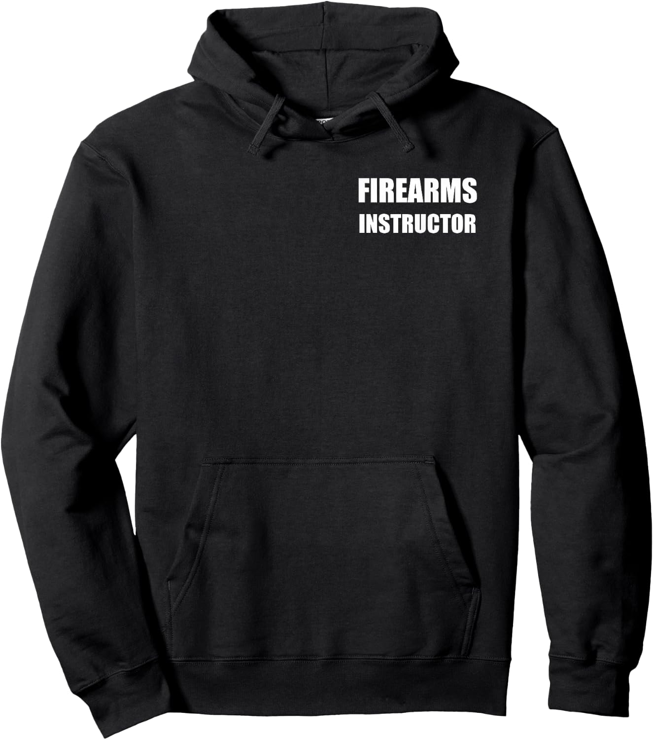 Firearms Instructor Logo Official Uniform Employees Bold Hoodie - Hoodie | Black