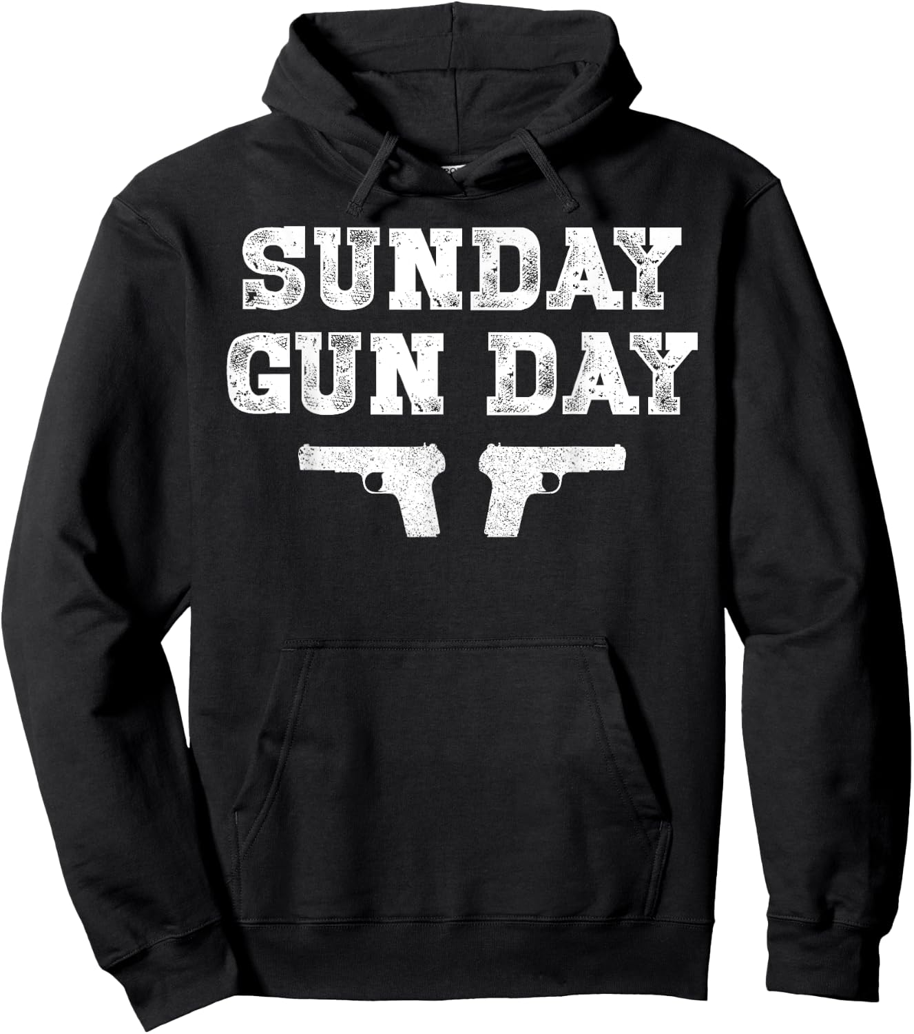 Sunday Gunday Gun Owner Shooting Shirt Funny Gift Hoodie - Hoodie | Black