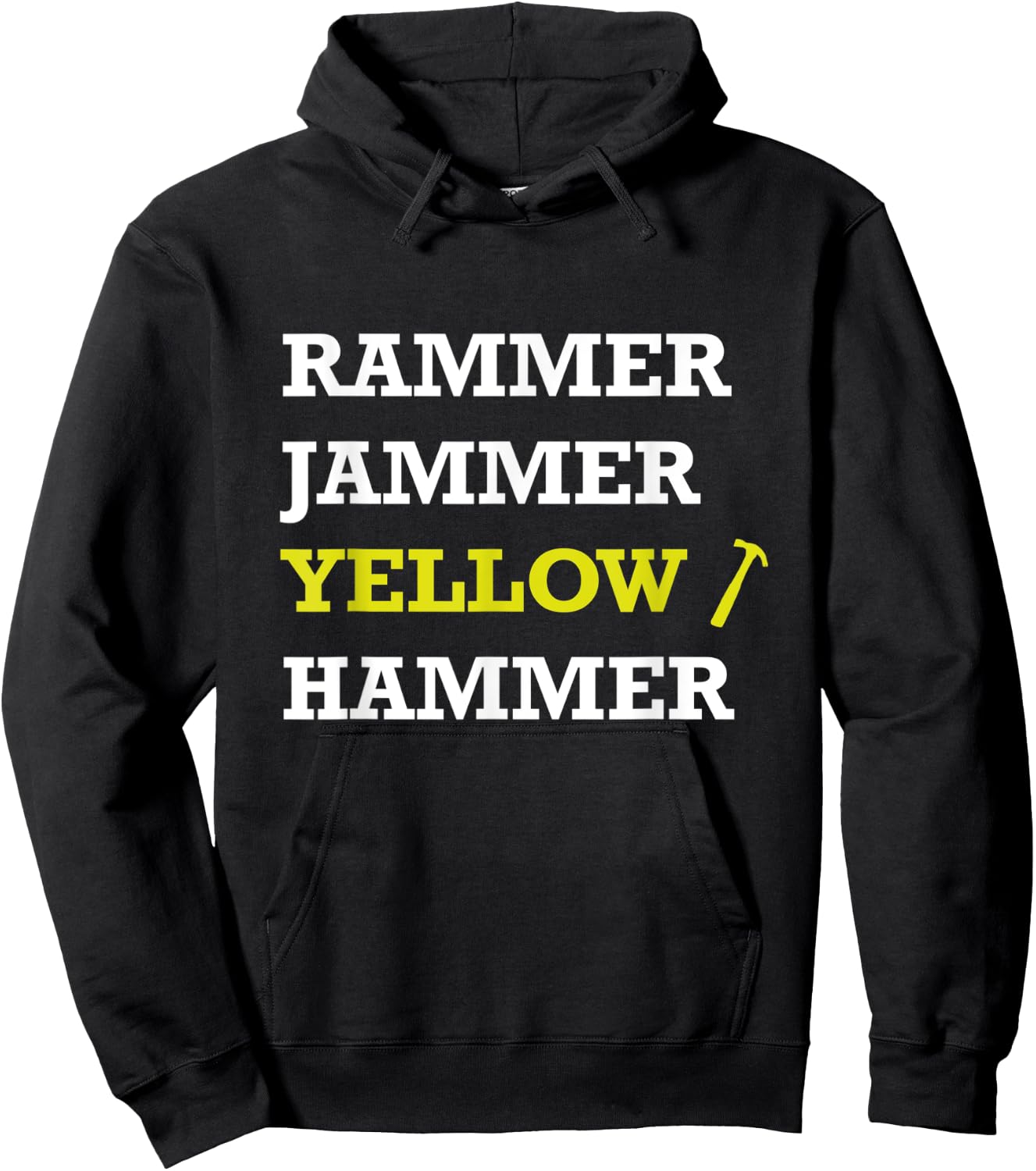 Rammer Jammer Yellow Hammer T Shirt Hoodie - Hoodie | Black