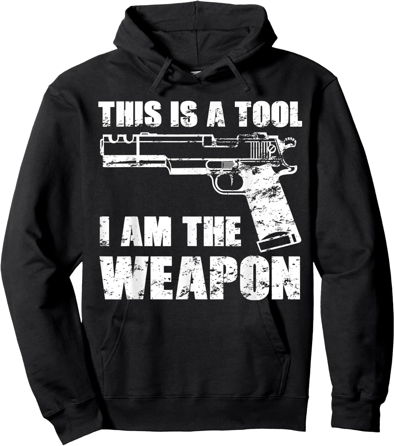 This Is A Tool I Am The Weapon Pistol Gun Possession Veteran Hoodie - Hoodie | Black