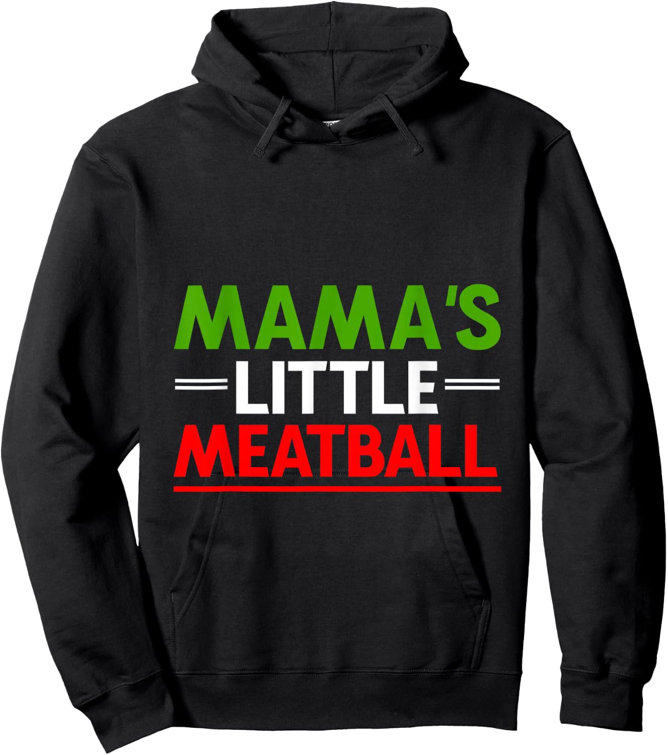 Mama's Little Meatball Cute Nickname Hoodie - Hoodie | Black