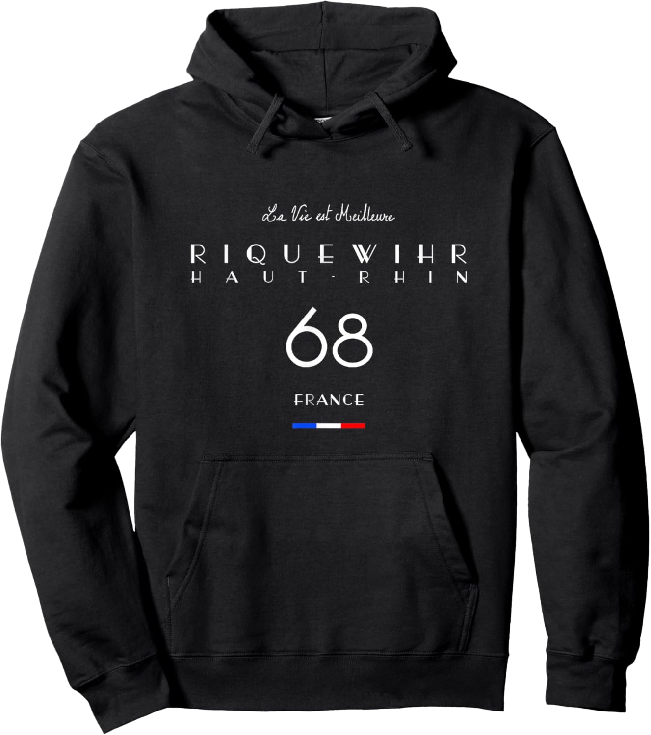 Riquewihr 68 Haut Rhin Alsace France Hoodie - Hoodie | Black