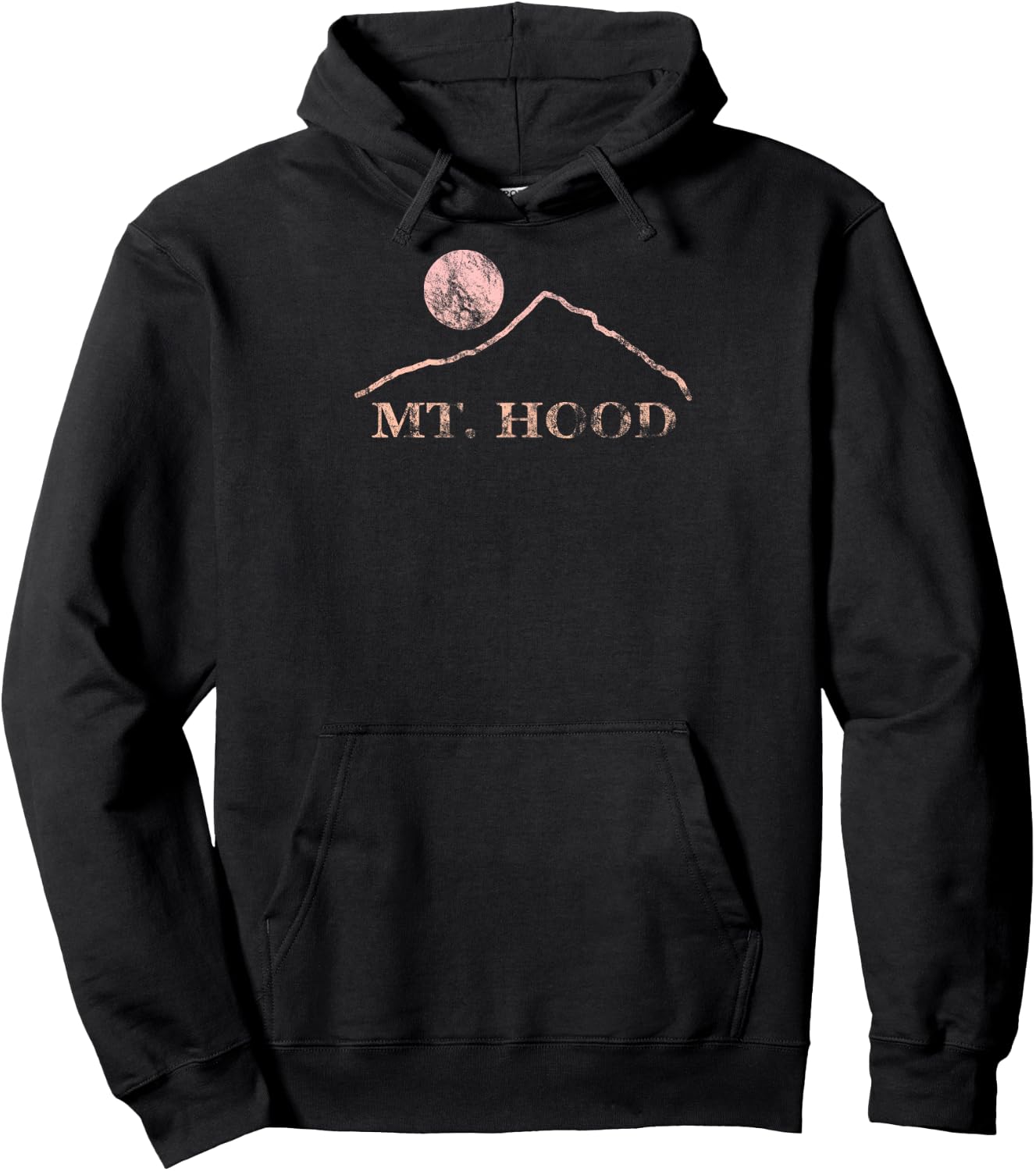 Mt. Hood Mountains Oregon Road Trip Hiking Mountain Range Hoodie - Hoodie | Black